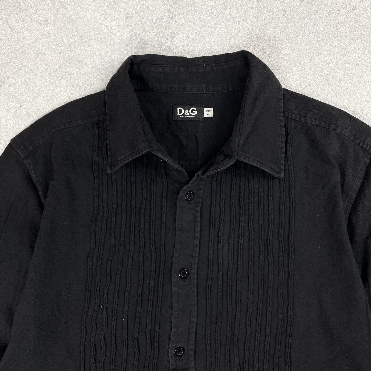 Dolce & Gabbana × Vintage Dolce & Gabbana Black Casual Vintage Shirt Size US L / EU 52-54 / 3 - 8 Thumbnail
