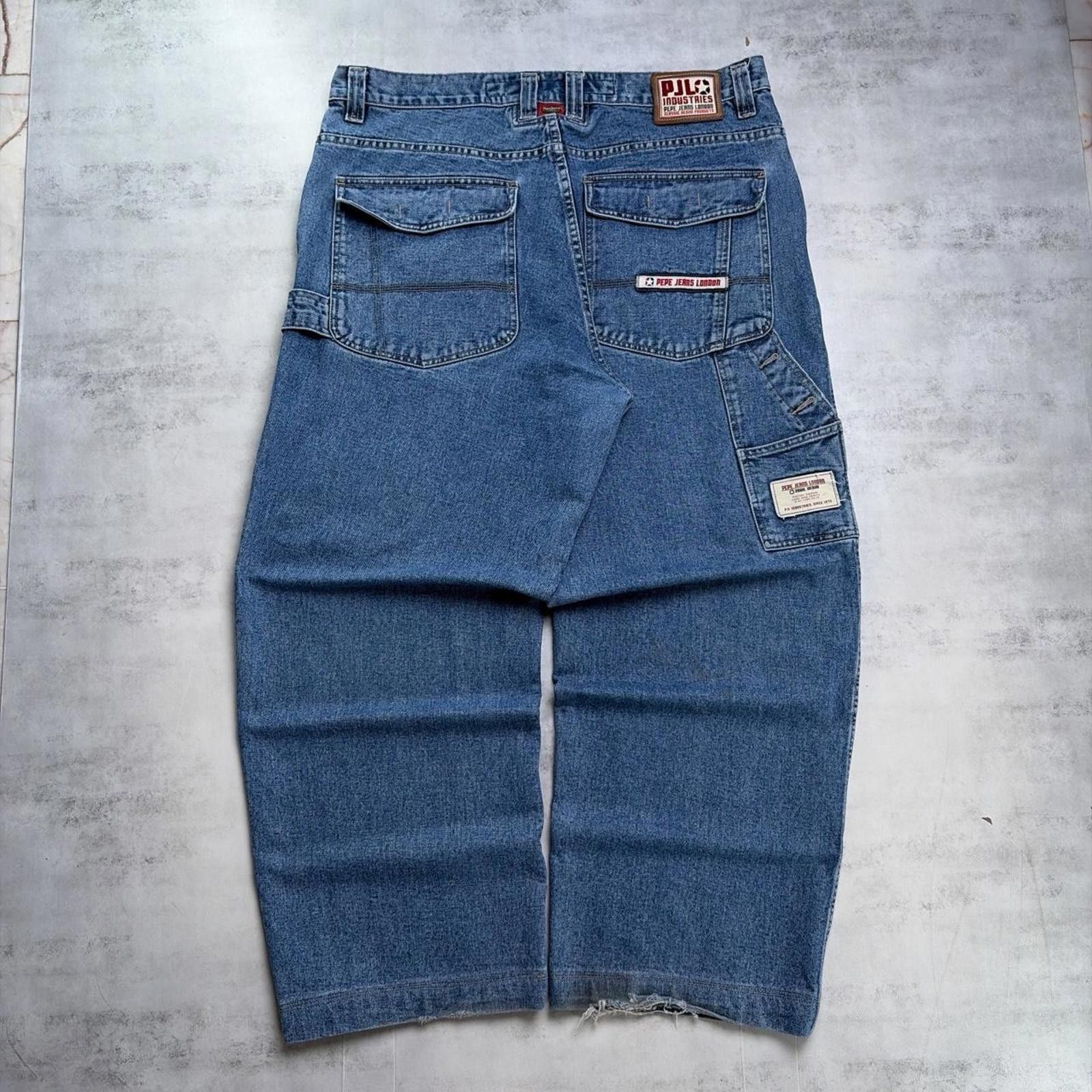 Pepe Jeans Y2K Pepe Jeans London Grunge Baggy Carpenter Denim Jeans Size US 38 / EU 54 - 1 Thumbnail