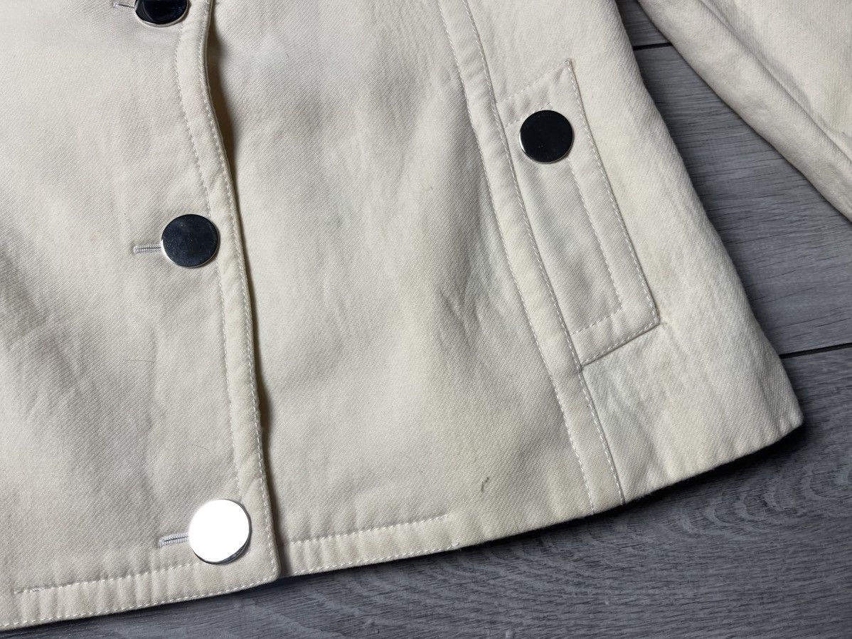 Dolce & Gabbana Dolce Gabbana Cream Wool coat jacket size 46 Size L / US 10 / IT 46 - 6 Thumbnail
