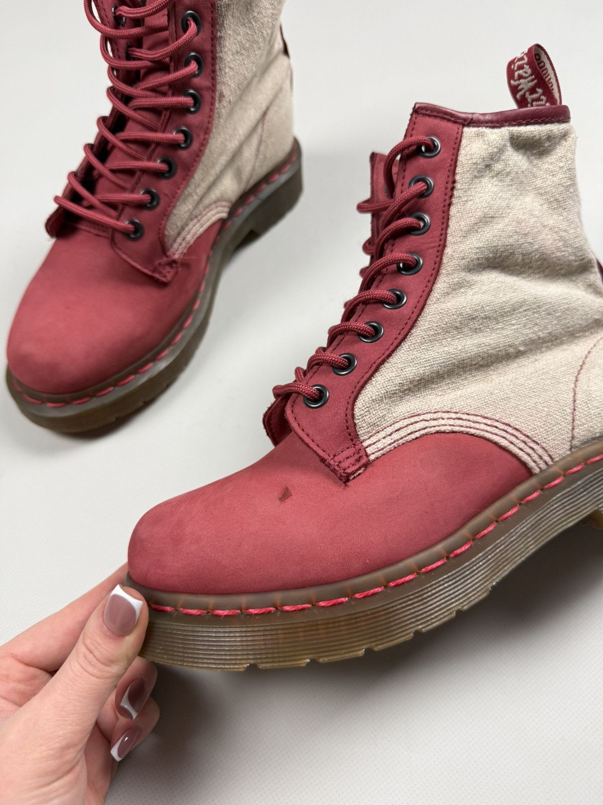 Dr. Martens Dr. Martens 1460 Ladies Leather Combat Boots Shoes Size US 6 / IT 36 - 14 Thumbnail