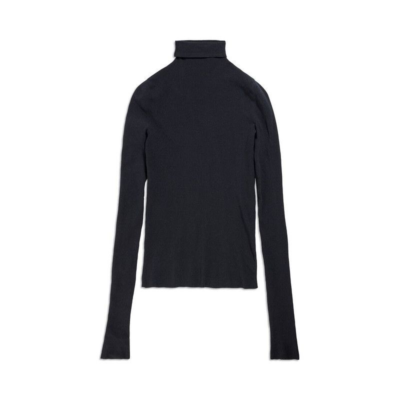 Balenciaga o1tr1nto1125 Turtleneck Sweater in Black Size US XS / EU 42 / 0 - 2 Thumbnail