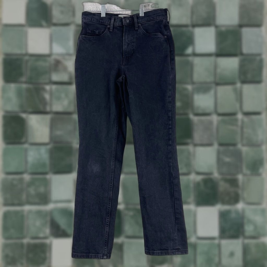 Everlane Everlane The Orginal Cheeky Jean Womens Size 26 Black Denim Organic Cotton Jeans Size 26" / US 2 / IT 38 - 1 Thumbnail