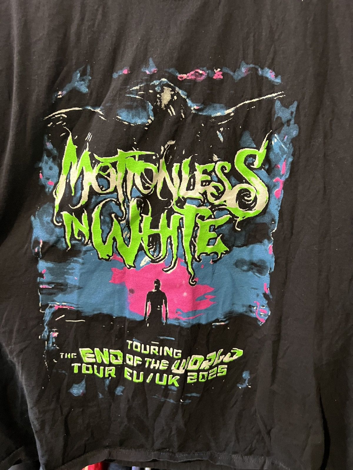 Band Tees 2024/2025 VINTAGE MOTIONLESS IN WHITE END OF THE WORLD TOUR Size US XL / EU 56 / 4 - 3 Thumbnail