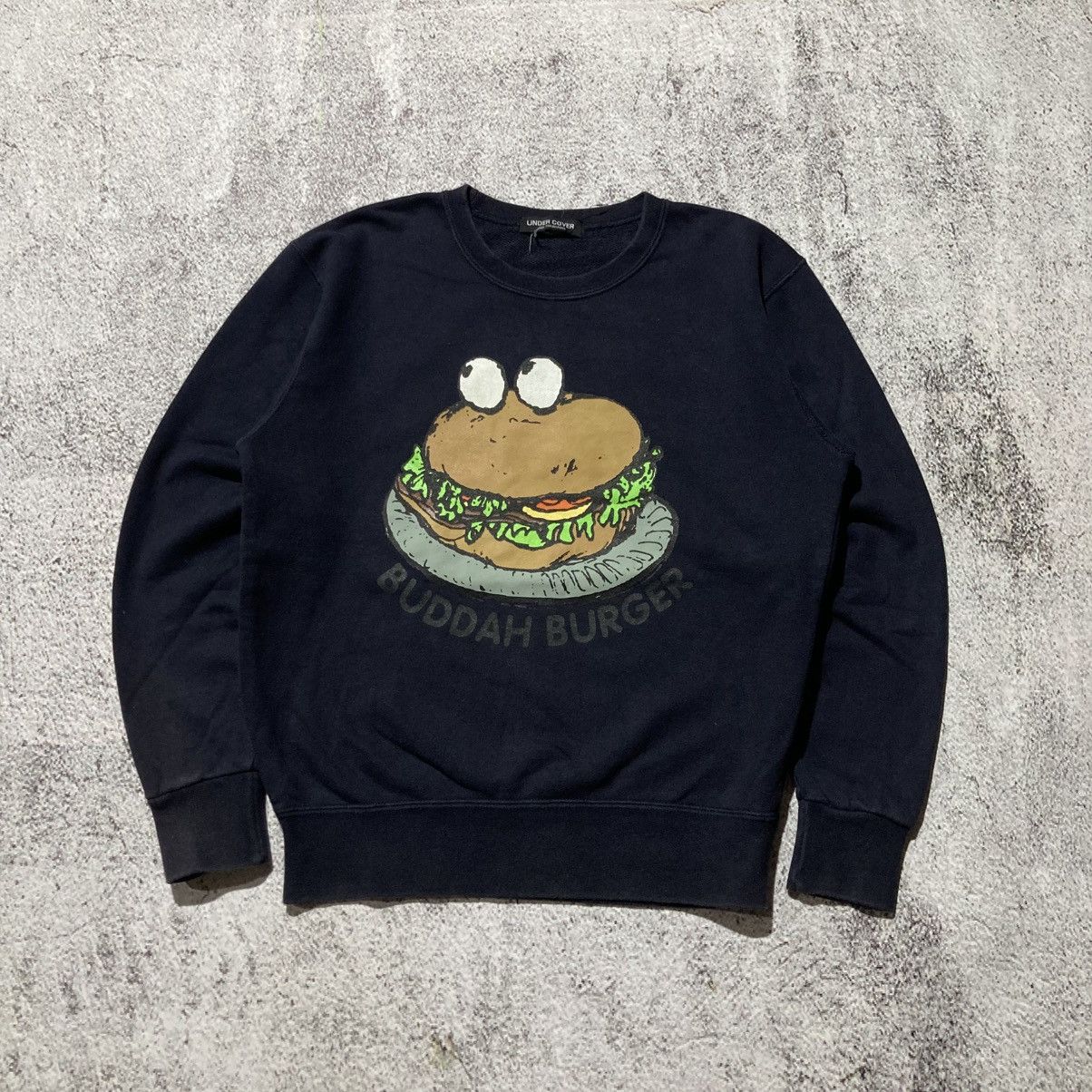 Undercover Undercover Jun Takahashi Buddah Burger Big Logo Crewneck Size US M / EU 48-50 / 2 - 1 Thumbnail
