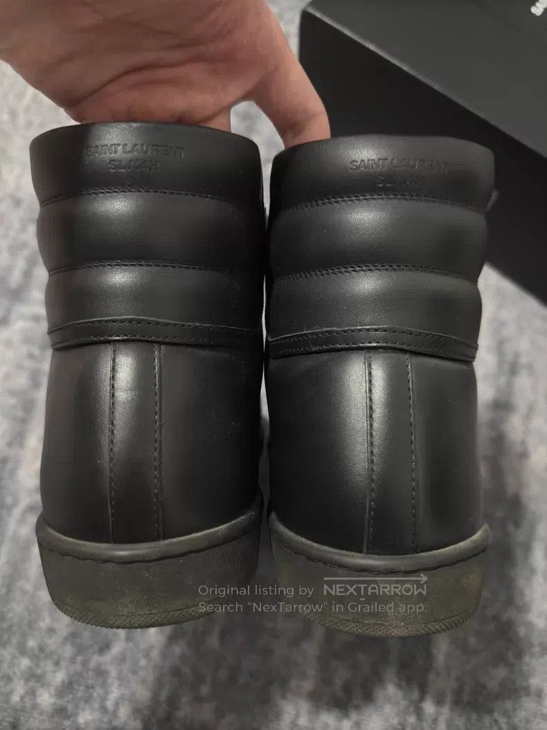 Saint Laurent Paris Saint Laurent Paris Black and White Horsehide Zipper Studs Size US 7 / EU 40 - 5 Thumbnail