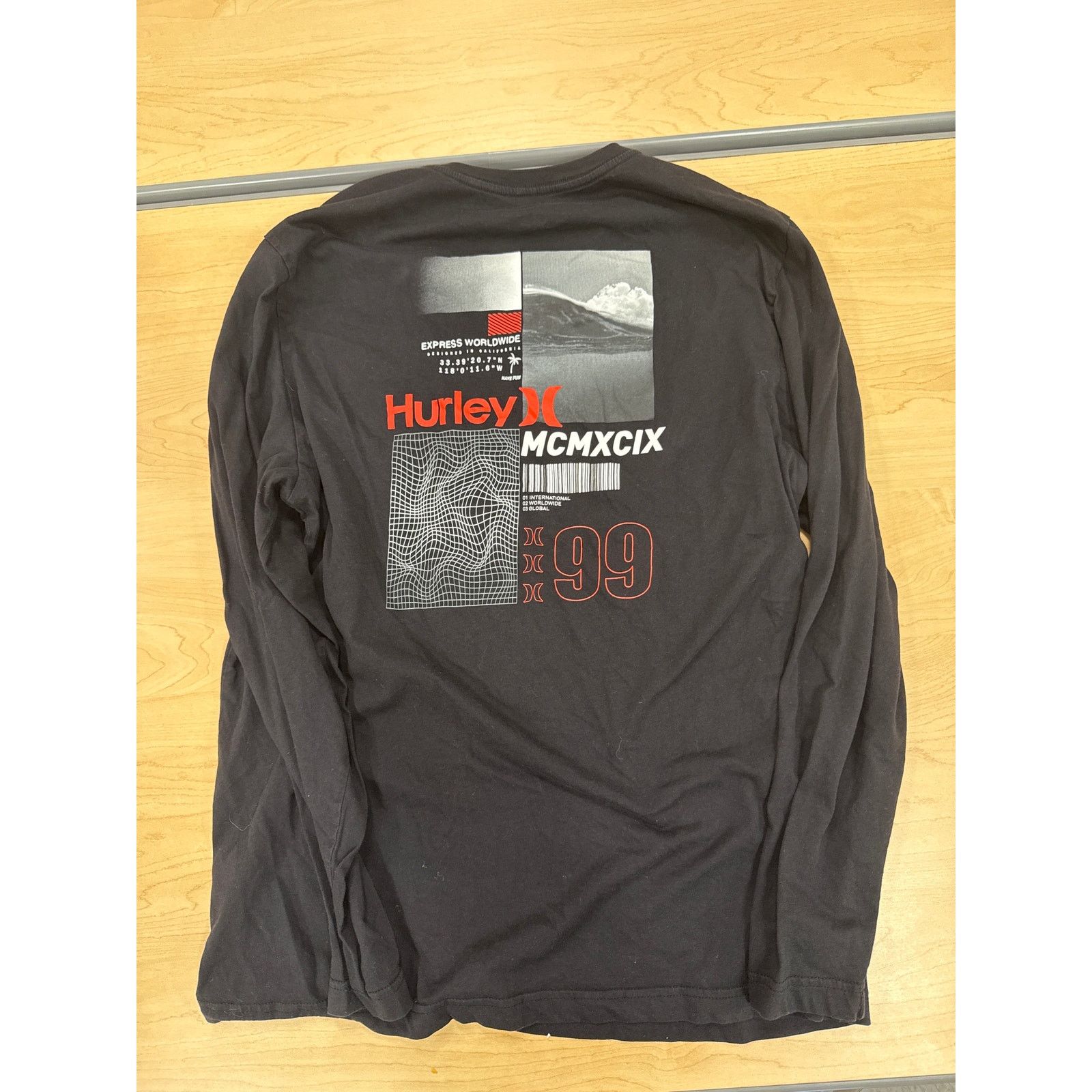 Hurley Hurley Long Sleeve Graphic Tee Black Red Men’s Large Size US L / EU 52-54 / 3 - 2 Thumbnail