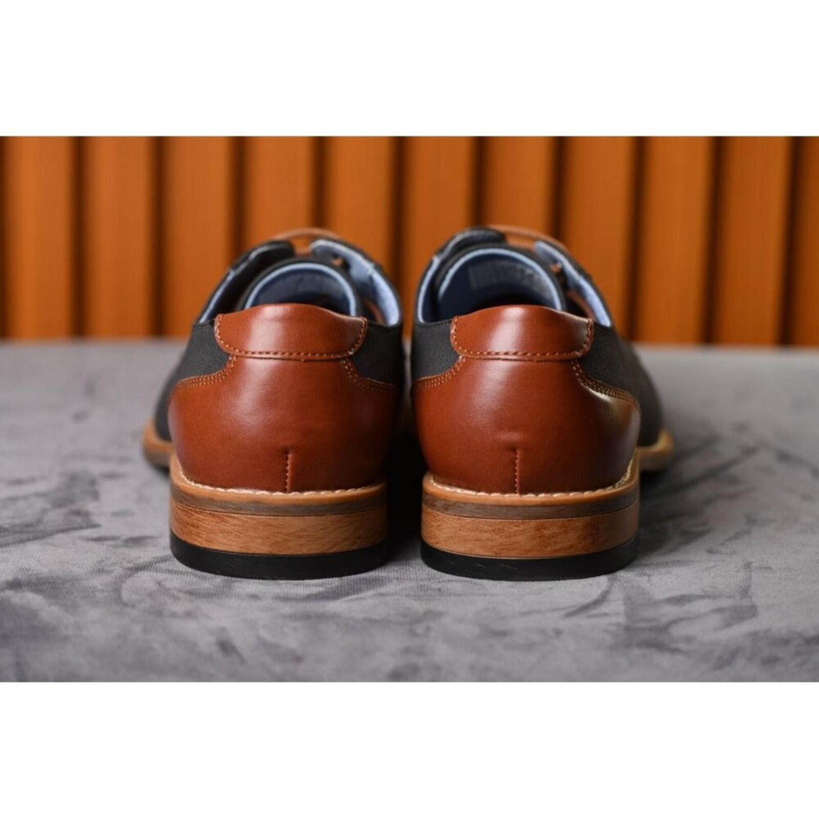 Perry Ellis Perry Ellis Portfolio Ultra Foam Winston | Grey/Leather Size US 7.5 / EU 40-41 - 8 Thumbnail