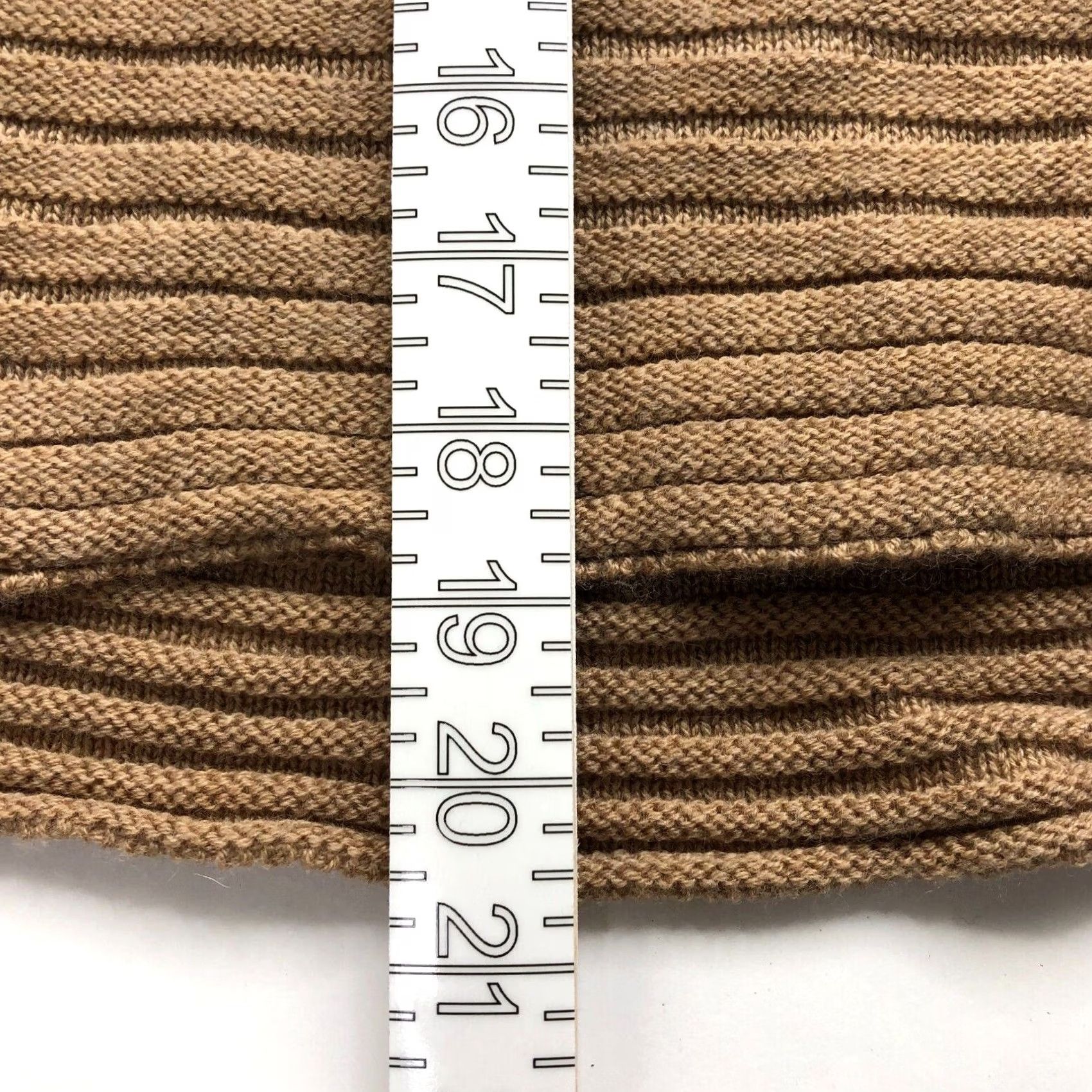 Vintage Forte Cashmere Wool Blend Pull On Knit Midi Skirt Brown HRJ NOSOS? Size 42" / US 20 - 6 Thumbnail