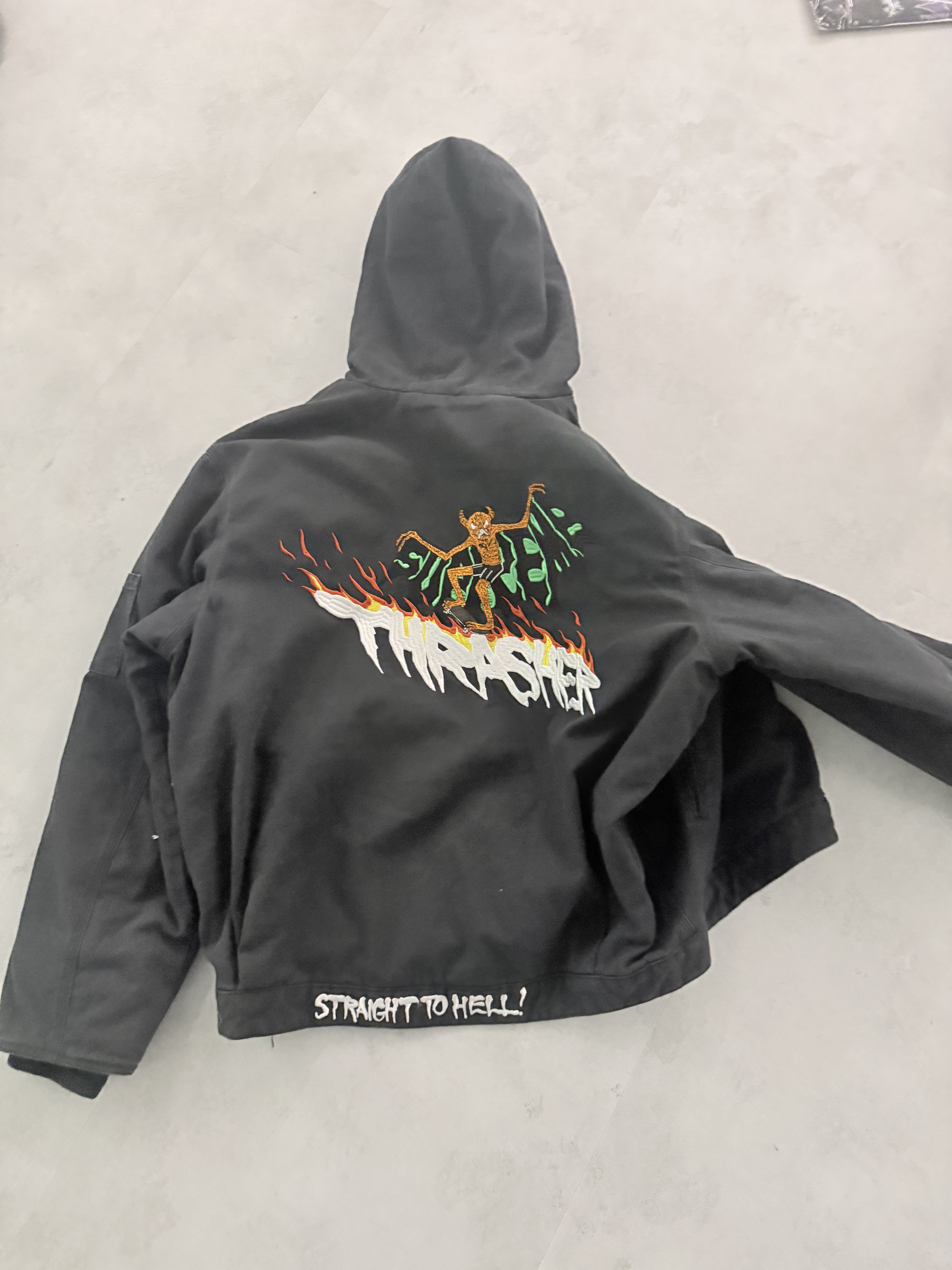 Supreme × Thrasher Supreme X Trasher STRAIGHT TO HELL Jacket Size US XL / EU 56 / 4 - 1 Thumbnail