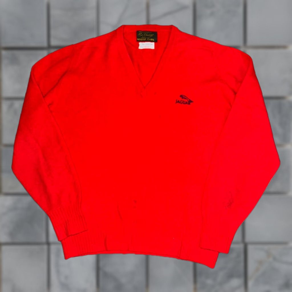 George VINTAGE McGeorge of Dumfries Lambswool Sweater V-Neck Red XL Distressed 107 cm Pullover Men Wool Patterned Popular 90s (if applicable) Size US XL / EU 56 / 4 - 1 Thumbnail