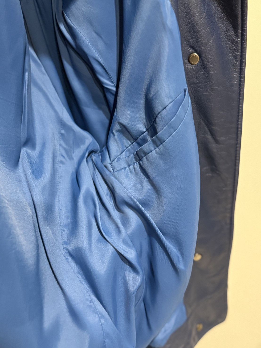 Bottega Veneta Bottega Veneta blue leather bomber jacket Size US M / EU 48-50 / 2 - 6 Thumbnail