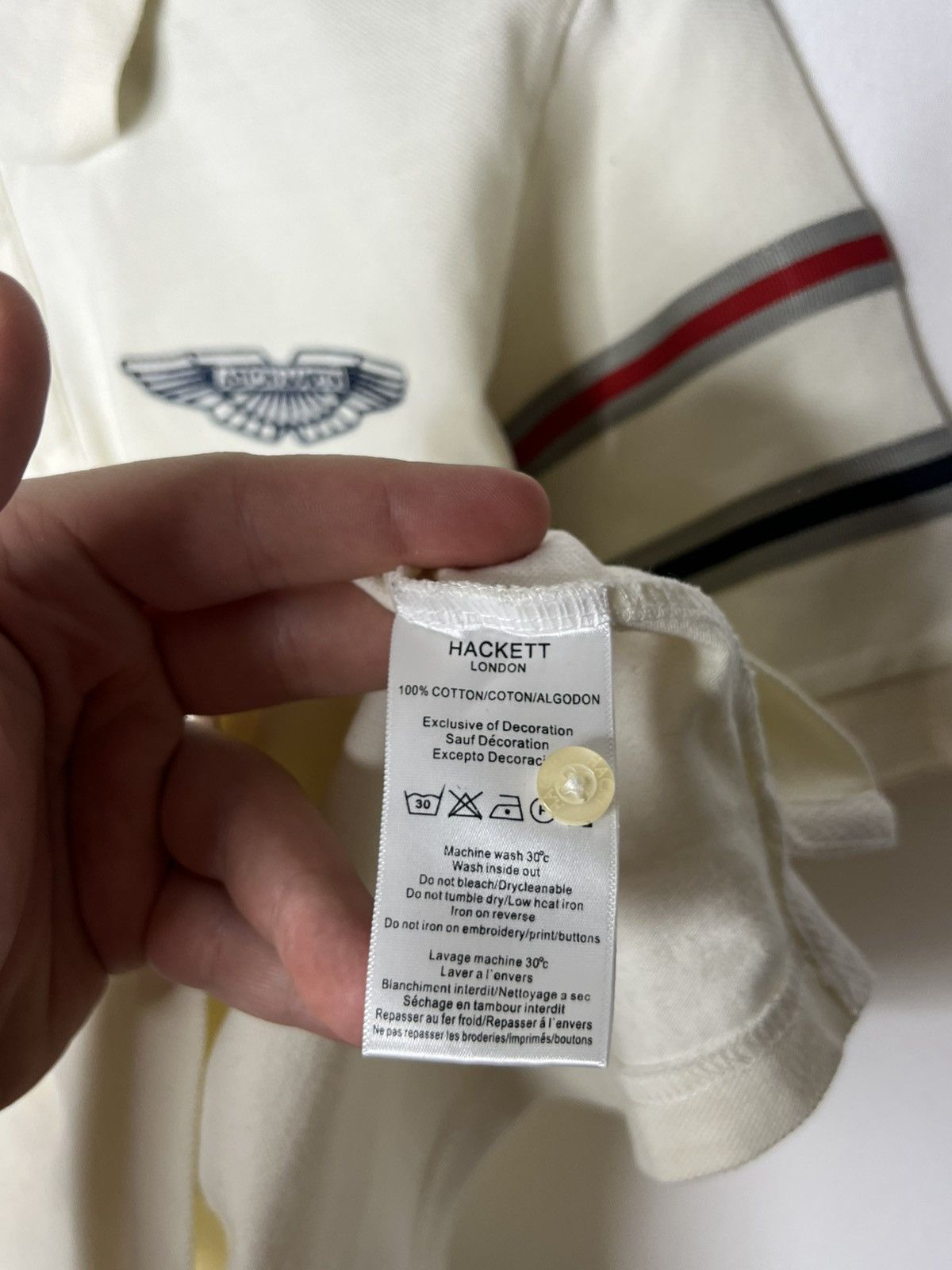 Hackett Vintage Hackett Aston Martin Racing Polo Shirt Short Sleeve Size US M / EU 48-50 / 2 - 10 Thumbnail
