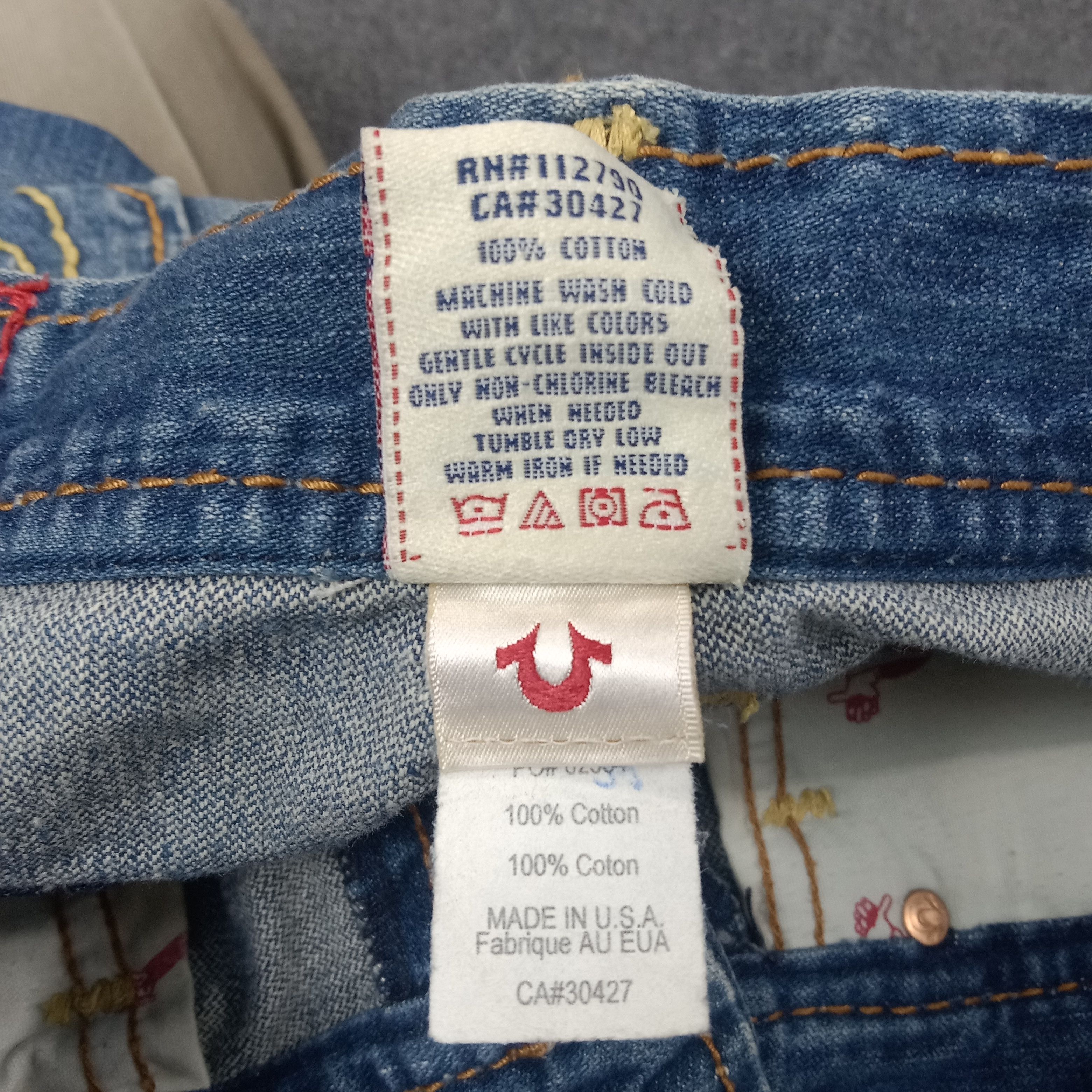True Religion True Religion American Brand Denim Jeans C258N10 Size US 33 - 15 Thumbnail