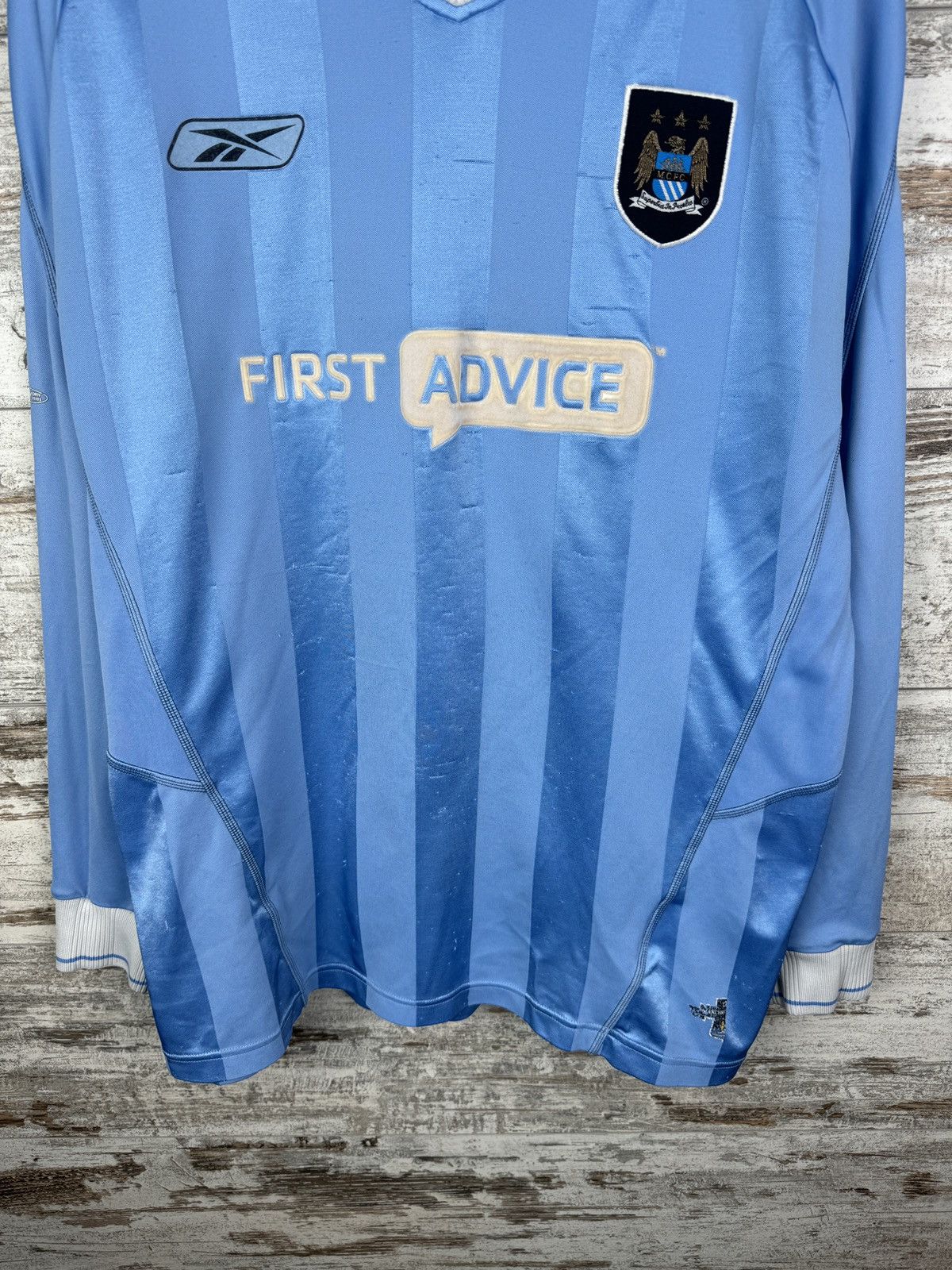 Reebok × Vintage Mens Vintage Reebok Manchester City T-shirt soccer jersey Size US M / EU 48-50 / 2 - 4 Thumbnail