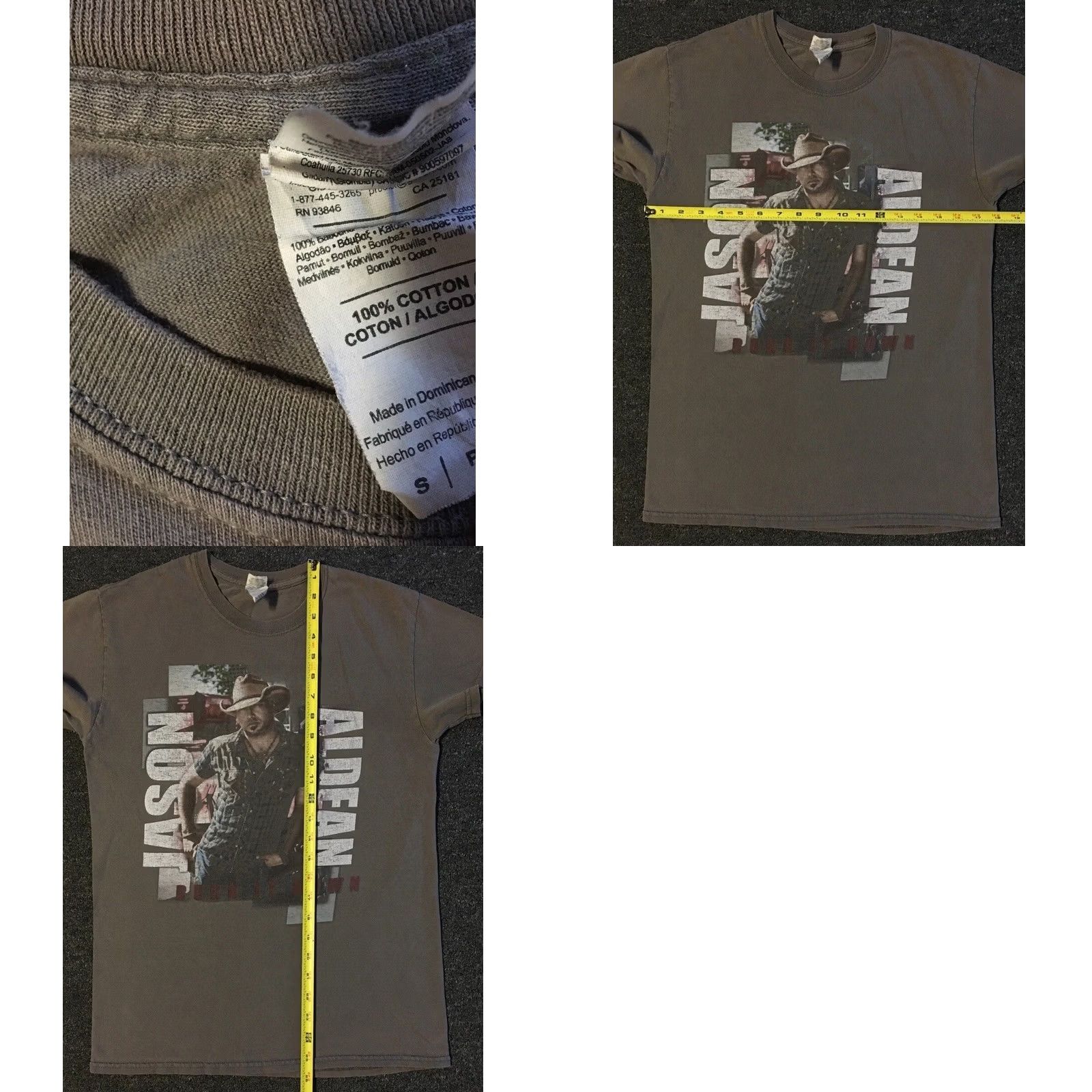 Vintage VINTAGE Jason Aldean 2015 Tour Faded Shirt S Cowboy Concert Biker Grunge AOP 90s Y2K Shirt Mens Brown 70s 80s Band Music Tour Concert George Strait Size US S / EU 44-46 / 1 - 9 Thumbnail