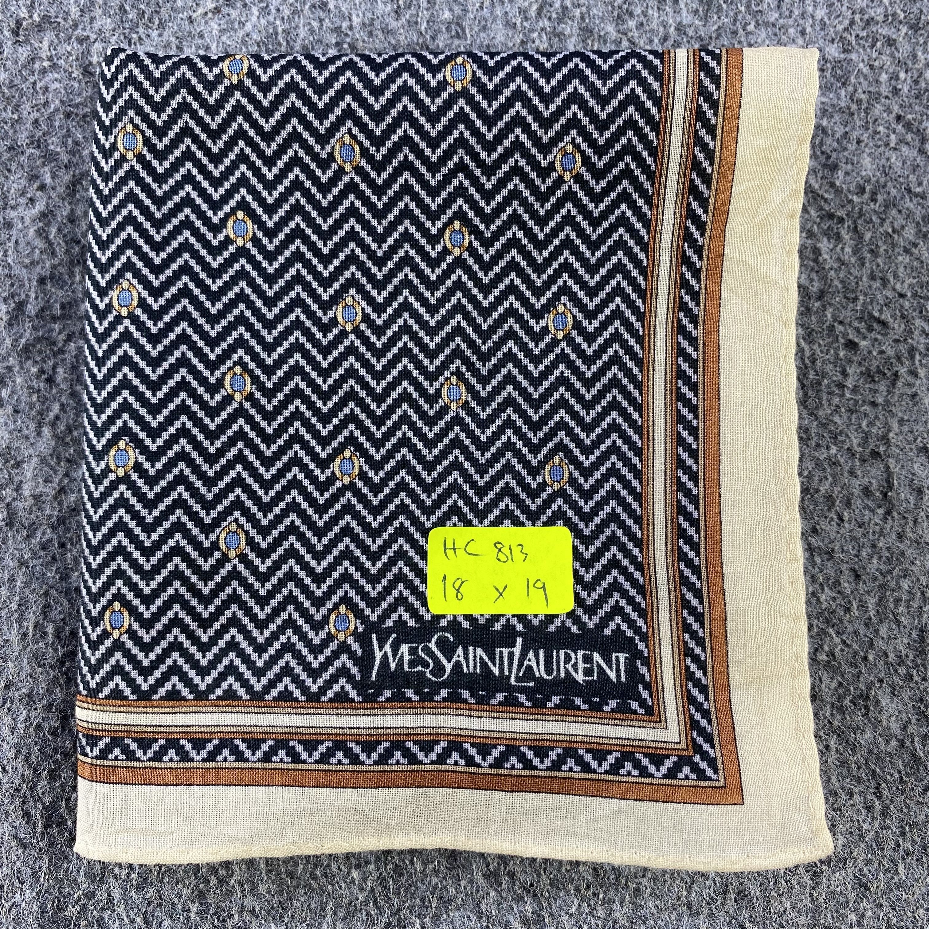 Vintage × Yves Saint Laurent Yves Saint Laurent Handkerchief/Neckerchief/Bandana HC813 Size ONE SIZE - 5 Thumbnail