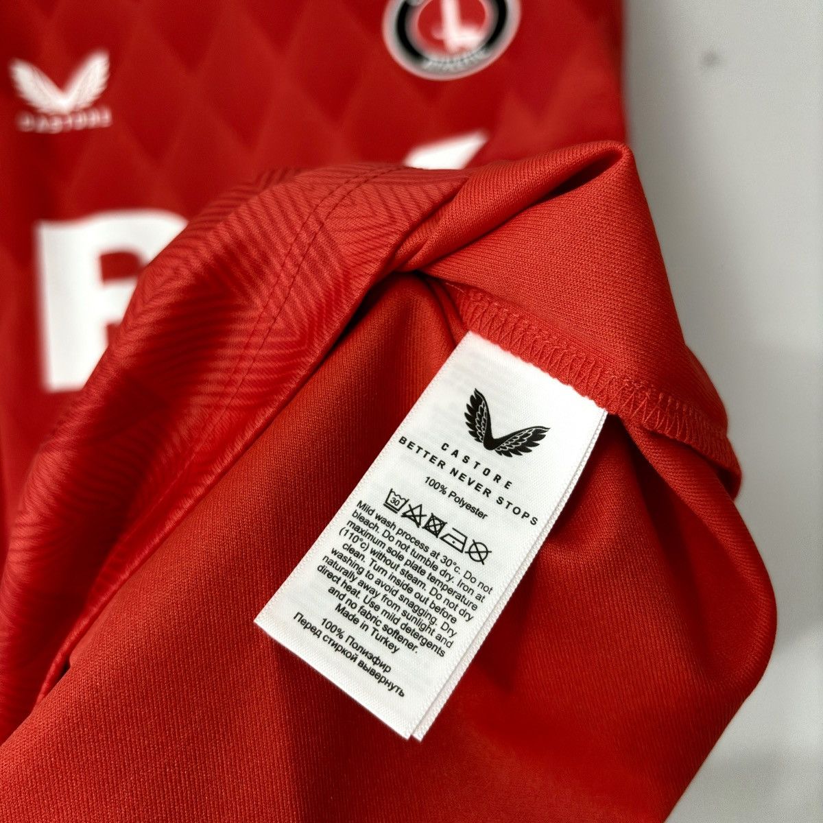Castore 2022 2023 Charlton Athletic Castore Home Soccer Jersey Shirt Size US L / EU 52-54 / 3 - 5 Thumbnail