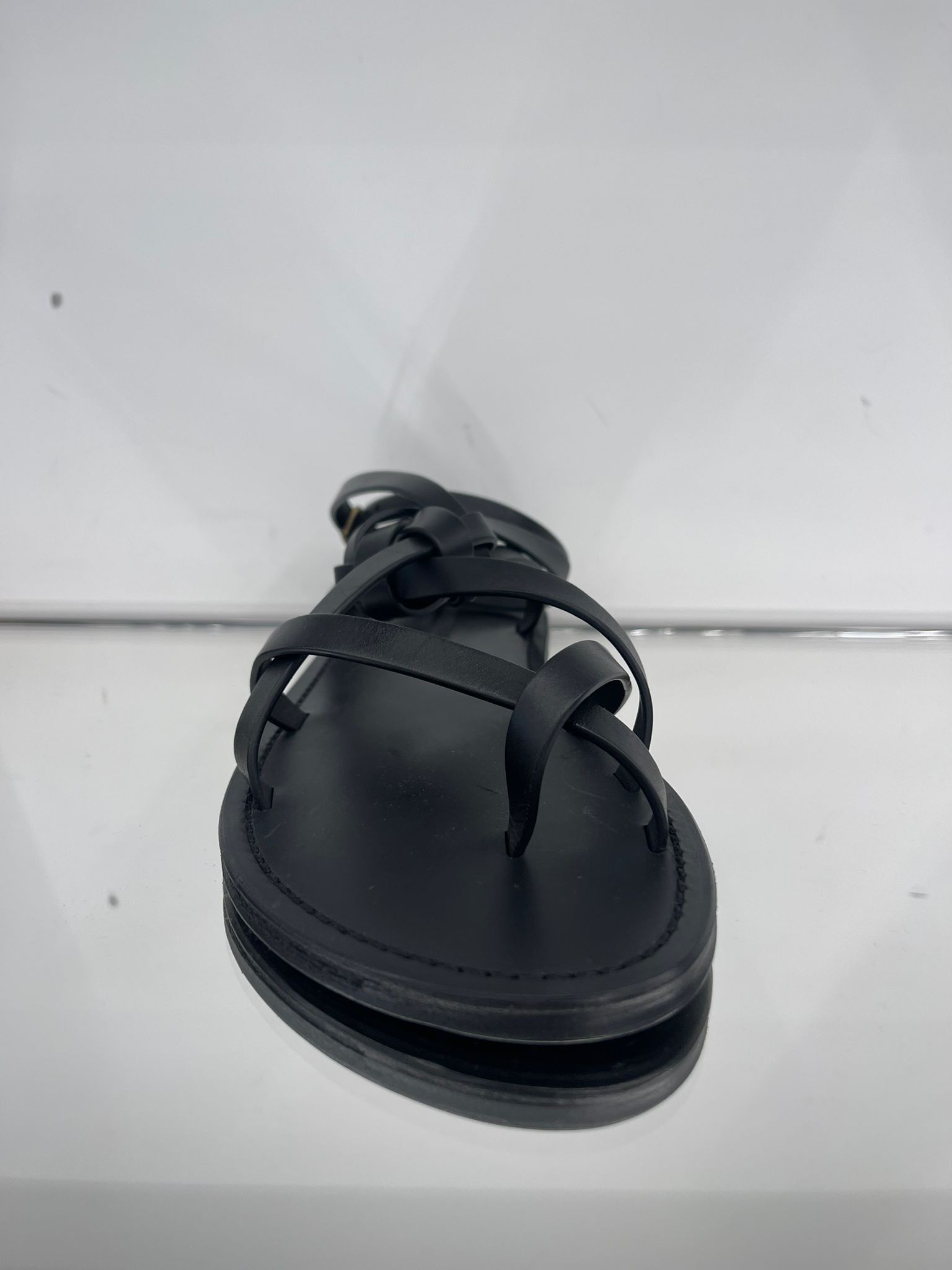 Saint Laurent Paris SANTO SANDALS IN SMOOTH LEATHER Size US 7 / EU 40 - 2 Thumbnail