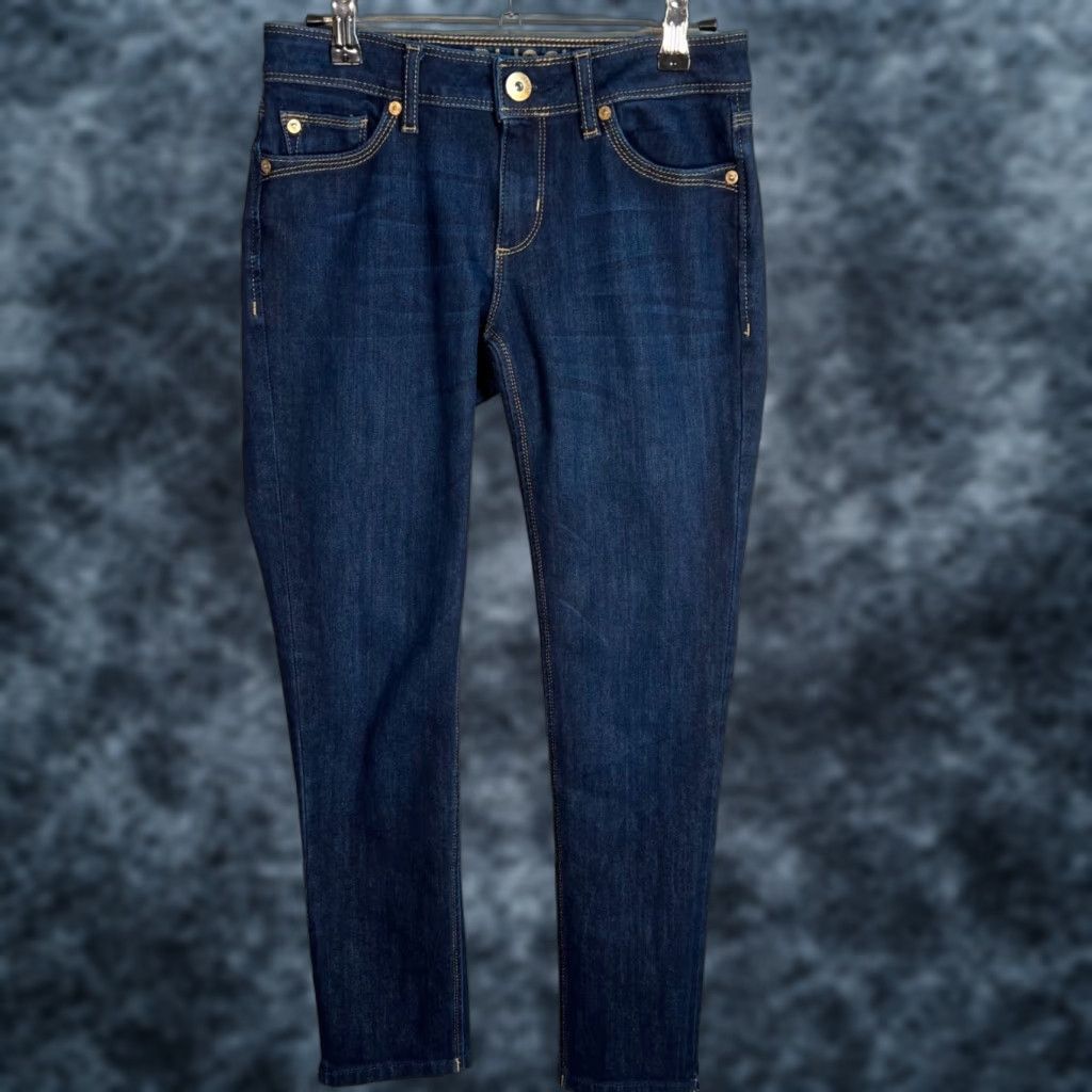 DL1961 DL1961 Angel Low Rise Ankle Jeans Size 25 Dark Wash Womens Denim Cotton Blend Size 42" / US 20 - 1 Thumbnail