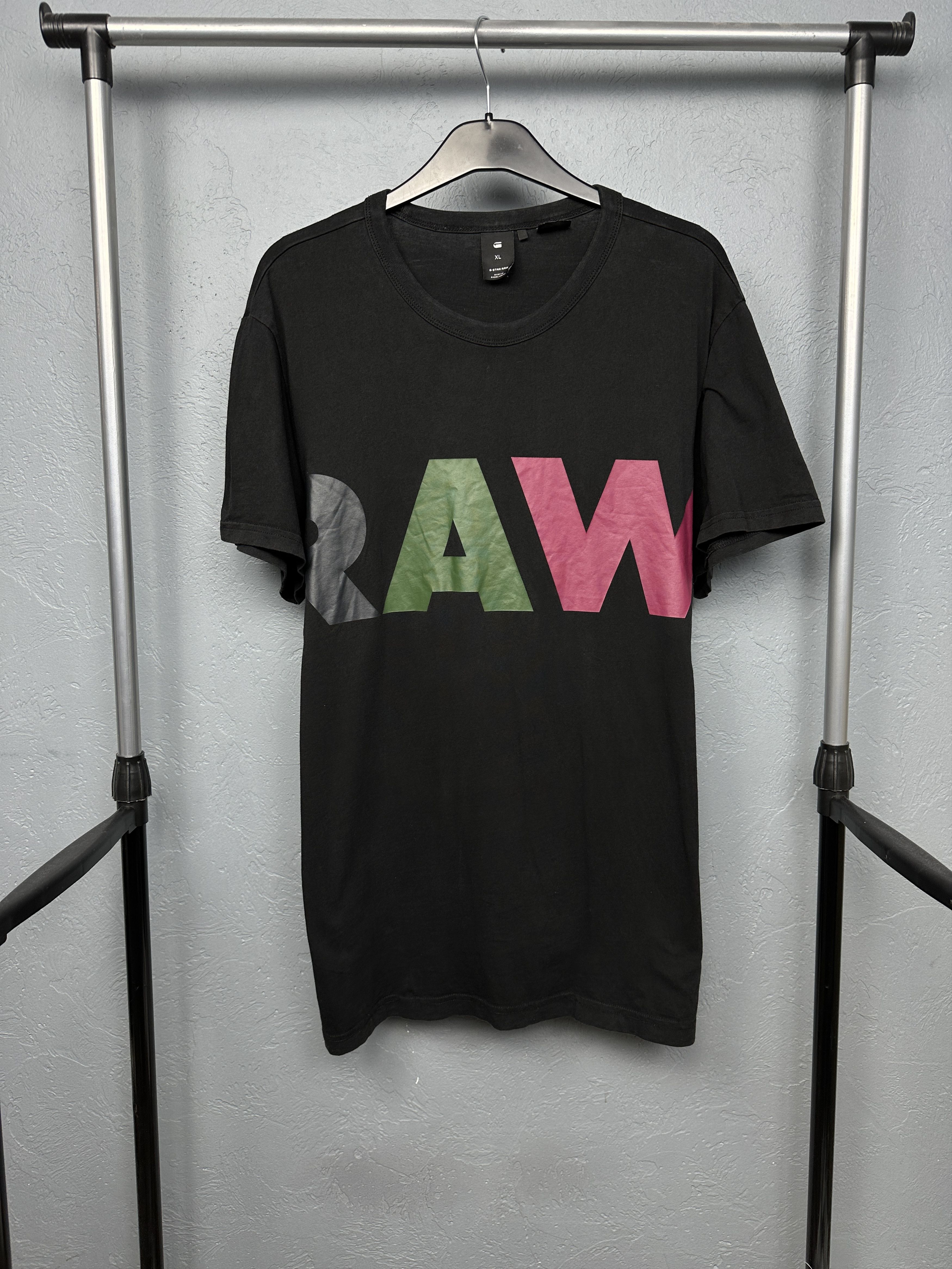 G-Star G Star Raw Mens Noct Big Logo T-Shirt Size US XL / EU 56 / 4 - 1 Thumbnail