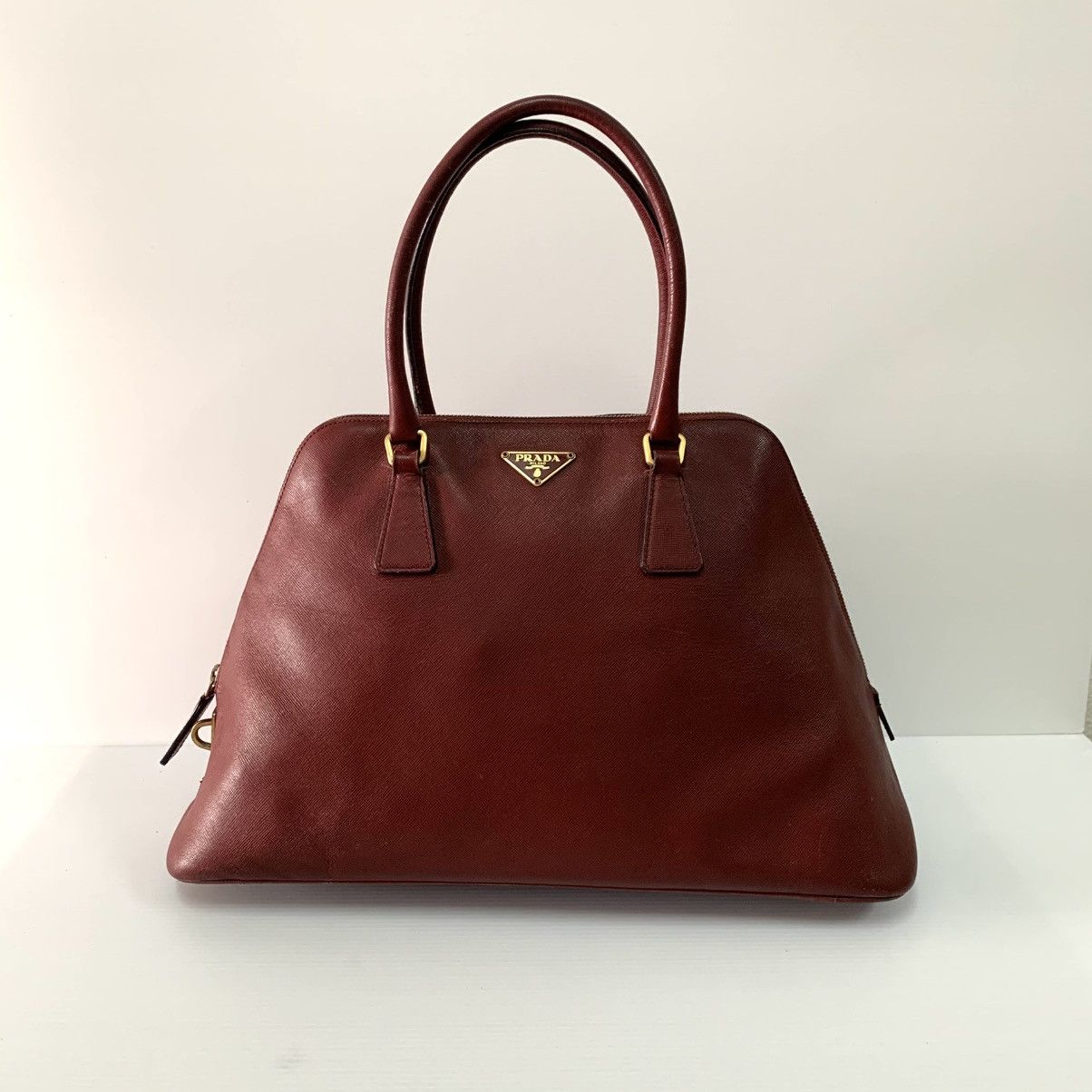 Prada Prada Alma Leather Handbag Size ONE SIZE - 1 Thumbnail