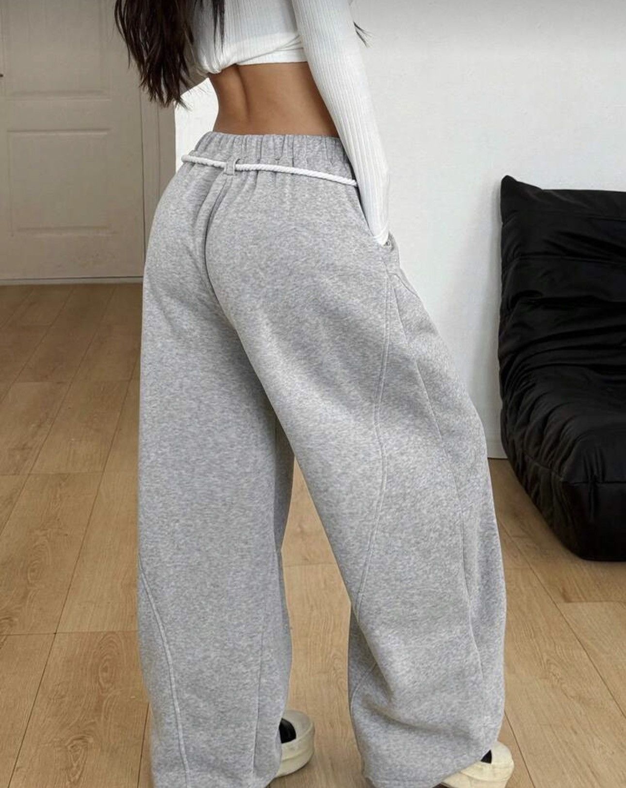 Shein Grey sweats Size US 33 - 3 Thumbnail