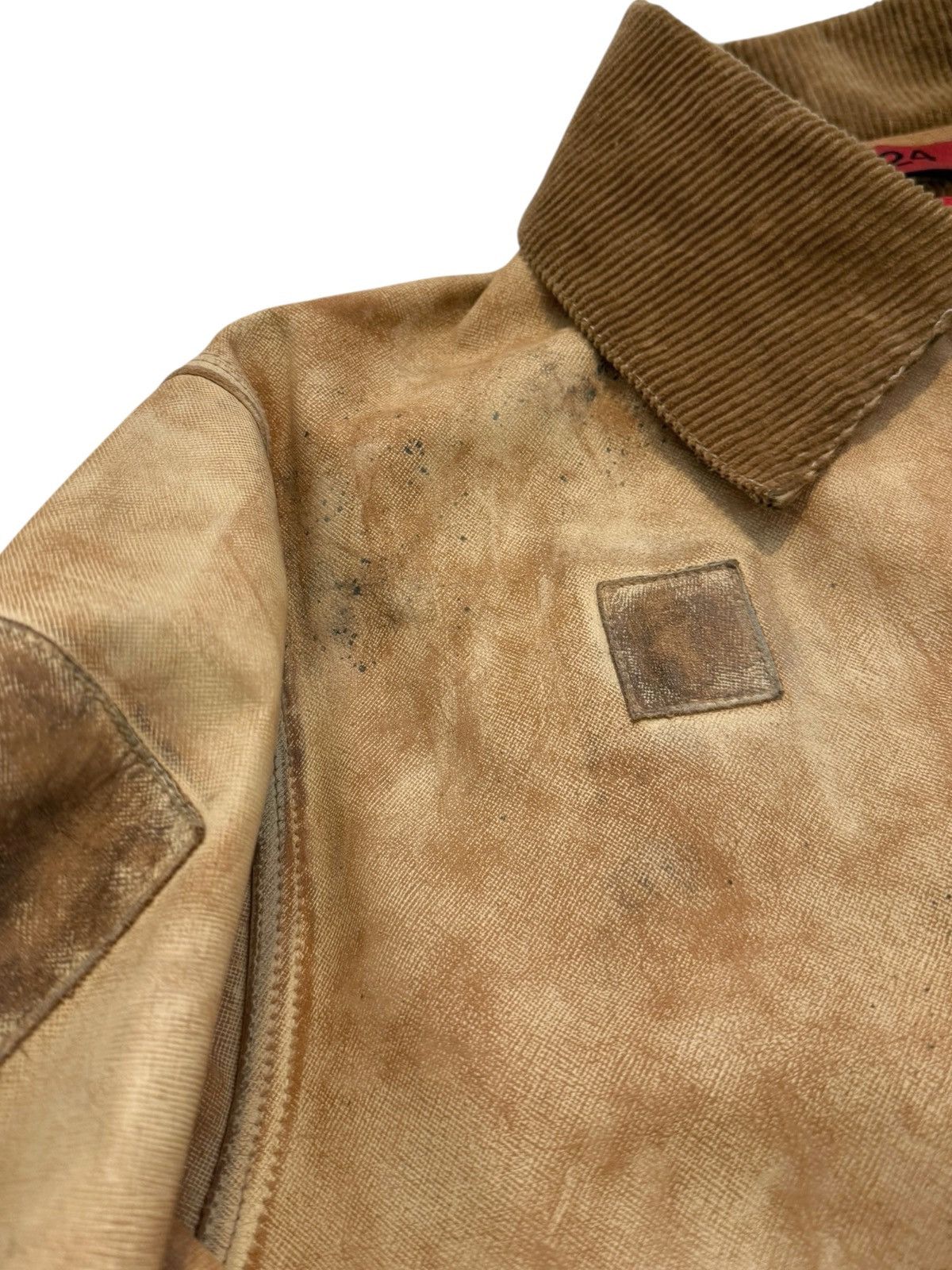 424 RARE $5k Leather Distressed “Carhartt” Work Jacket Size US M / EU 48-50 / 2 - 9 Thumbnail
