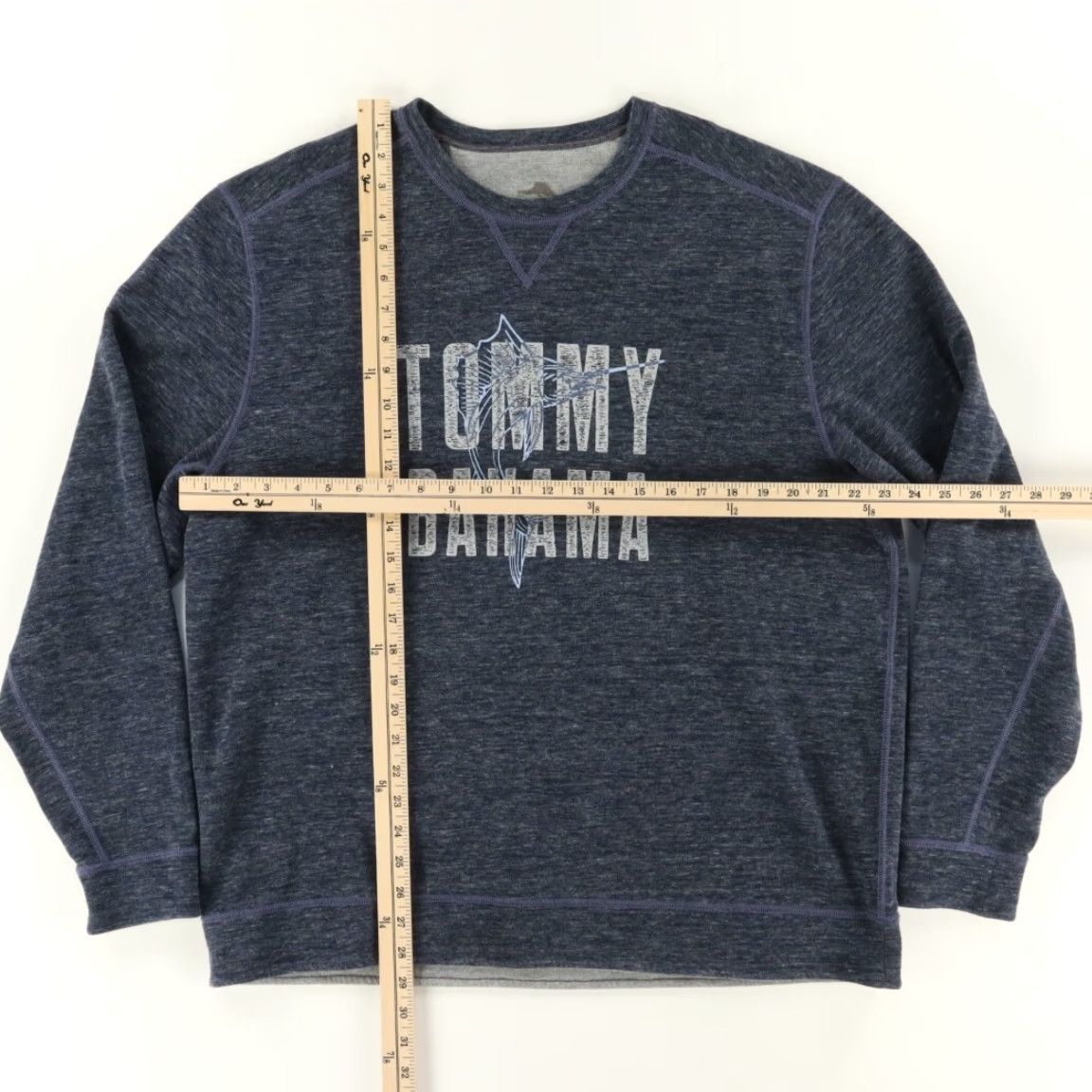 Tommy Bahama Tommy Bahama Reversible Crewneck Sweatshirt Gray Men's XL Shirt Size US XL / EU 56 / 4 - 3 Thumbnail