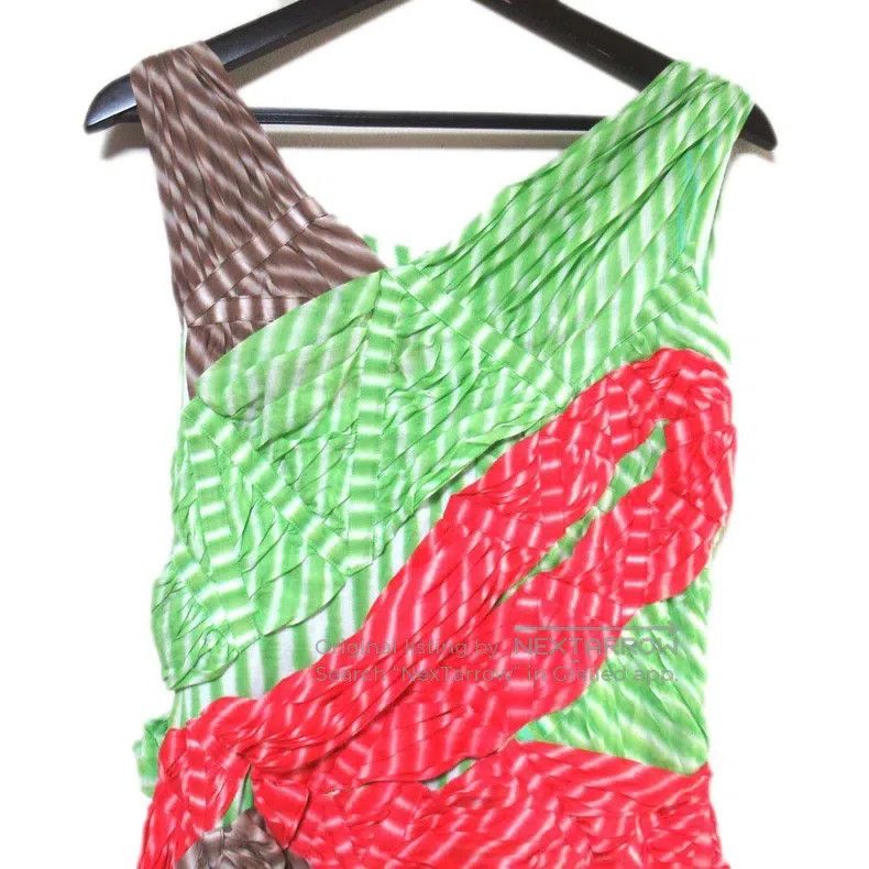 Issey Miyake Issey Miyake Color-block Dress Size M / US 6-8 / IT 42-44 - 4 Thumbnail