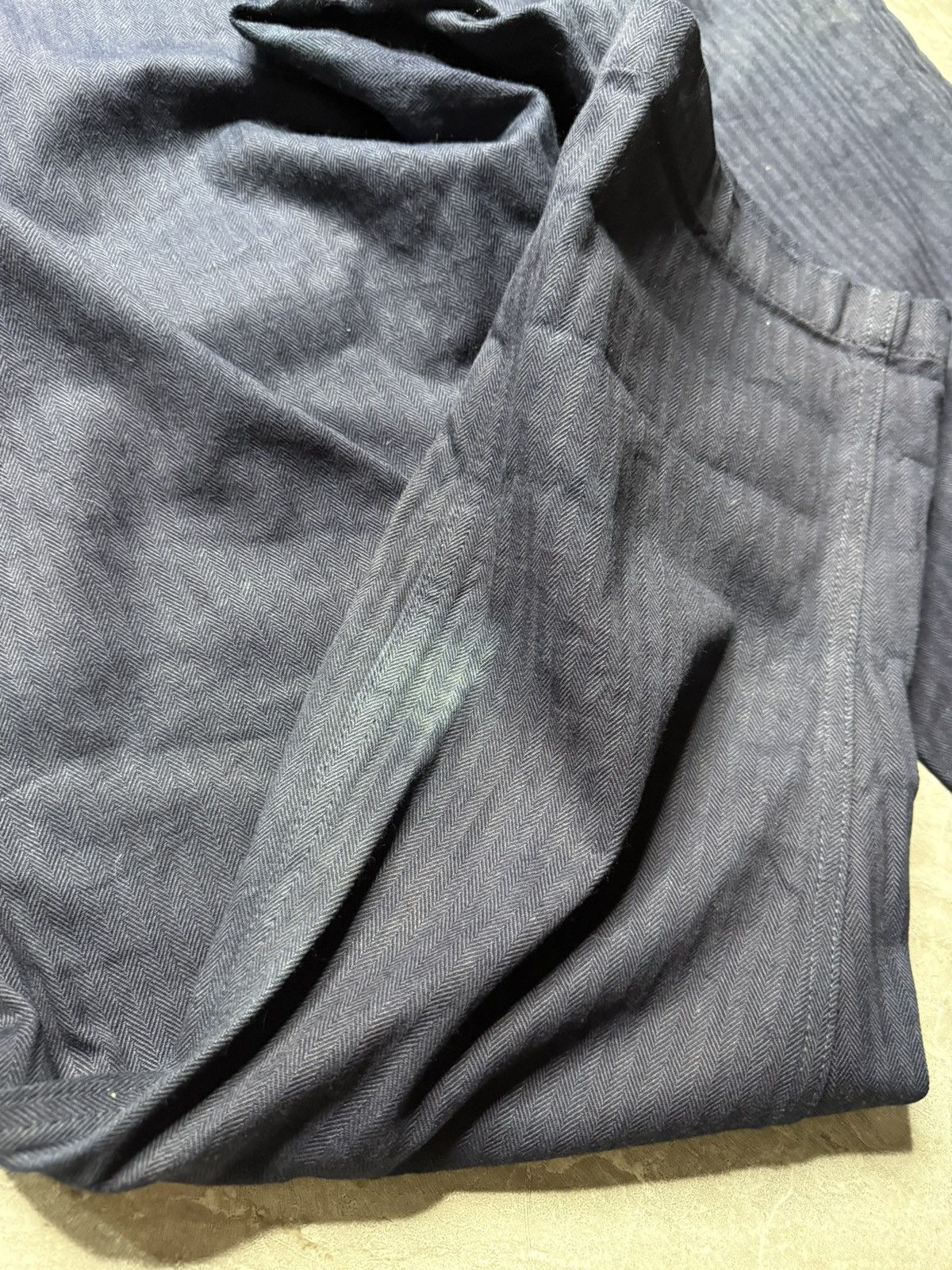 Nigel Cabourn Nigel Cabourn Indigo Dyed Fatigue Trousers Size US 32 / EU 48 - 8 Thumbnail