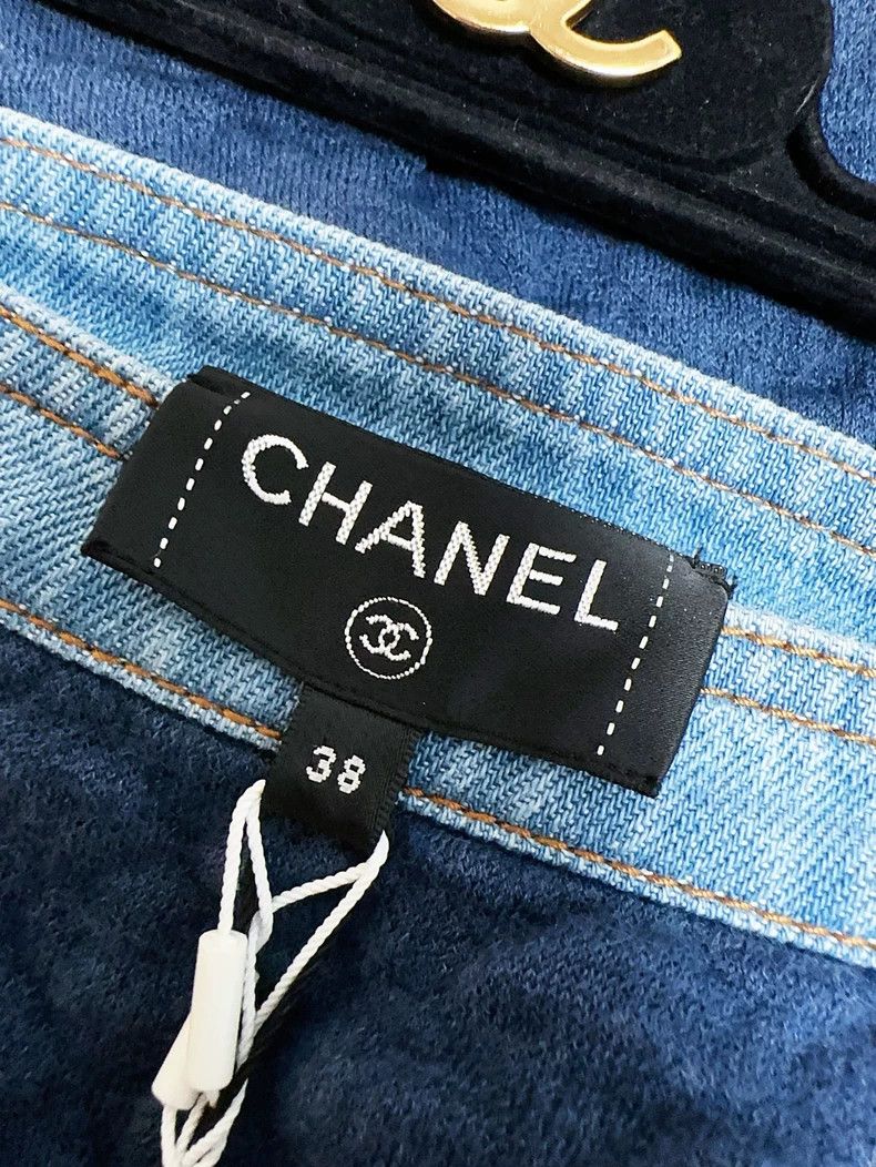 Chanel Chanel Early spring blue diamond checkered diamond buckle Size 25" / US 0 / IT 36 - 5 Thumbnail