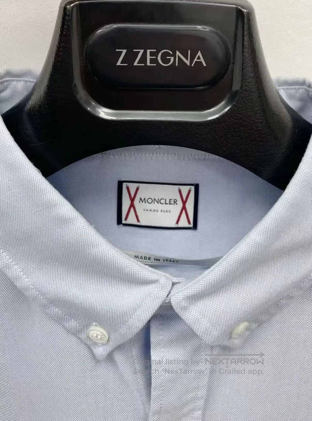 Moncler Blue Long Sleeve Button-Up Shirt Size M. Size US M / EU 48-50 / 2 - 4 Thumbnail