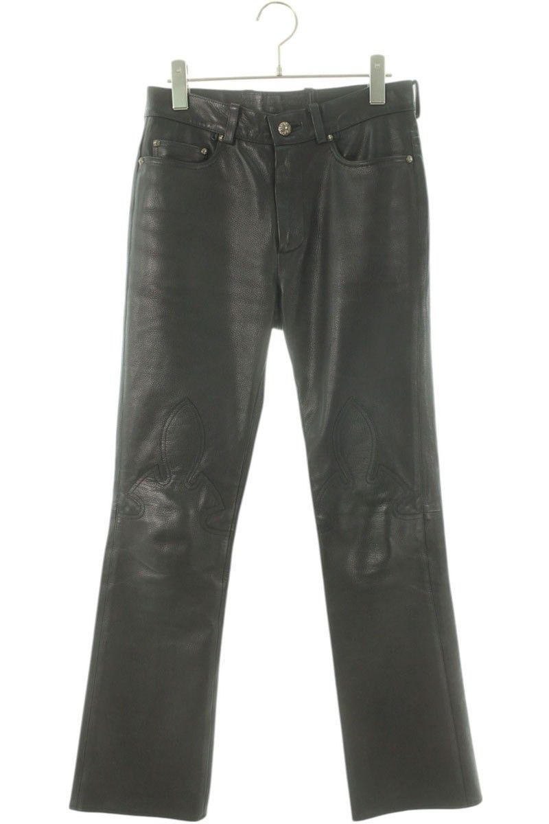 Chrome Hearts Chrome Hearts Flare Knee Leather Pants Size 25" / US 0 / IT 36 - 1 Thumbnail