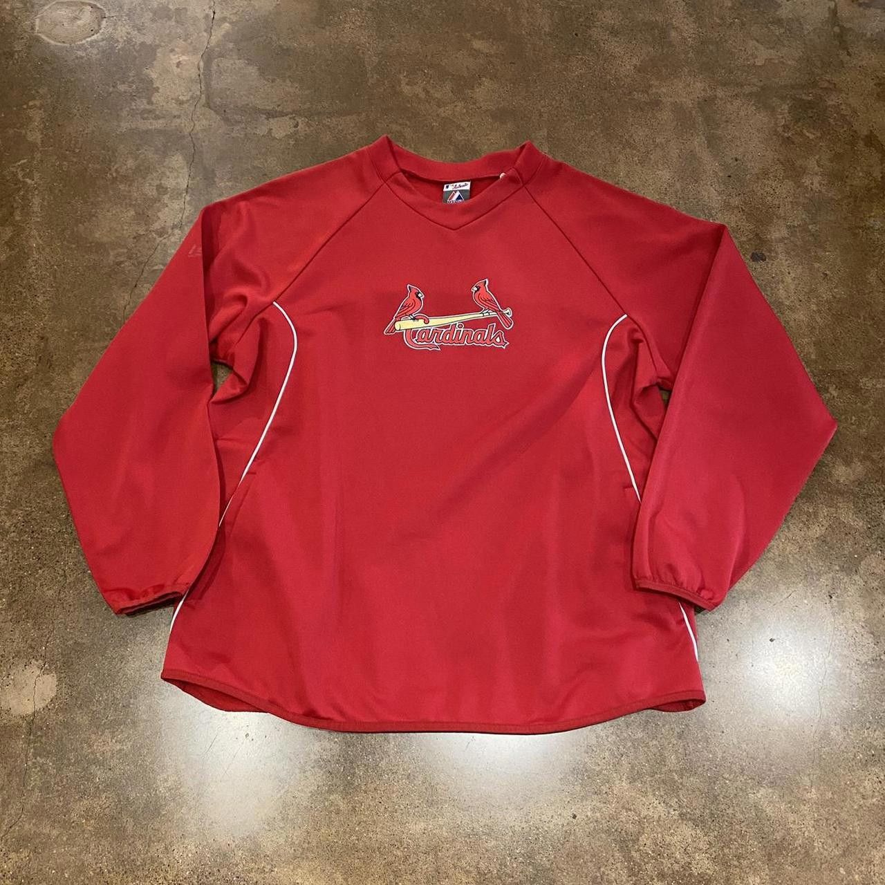 Designer Red Cardinals Jersey Sweatshirt Size US L / EU 52-54 / 3 - 2 Thumbnail
