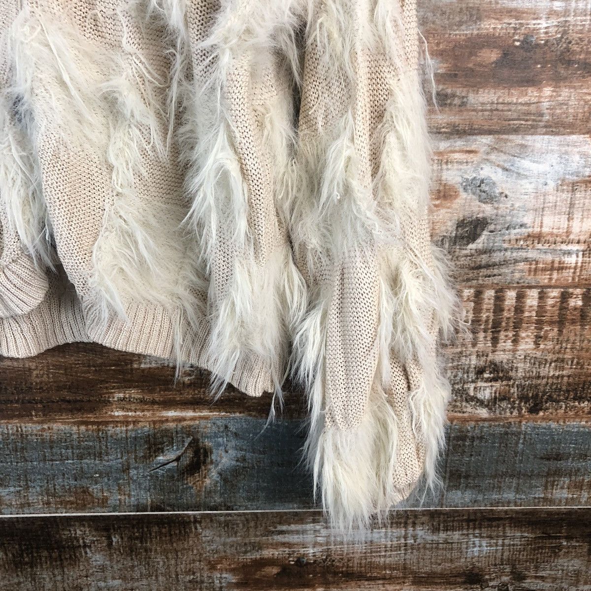 Homespun Knitwear DLL Mystic Brown Cardigan fur shaggy Knitwear #C020 Size US M / EU 48-50 / 2 - 8 Thumbnail