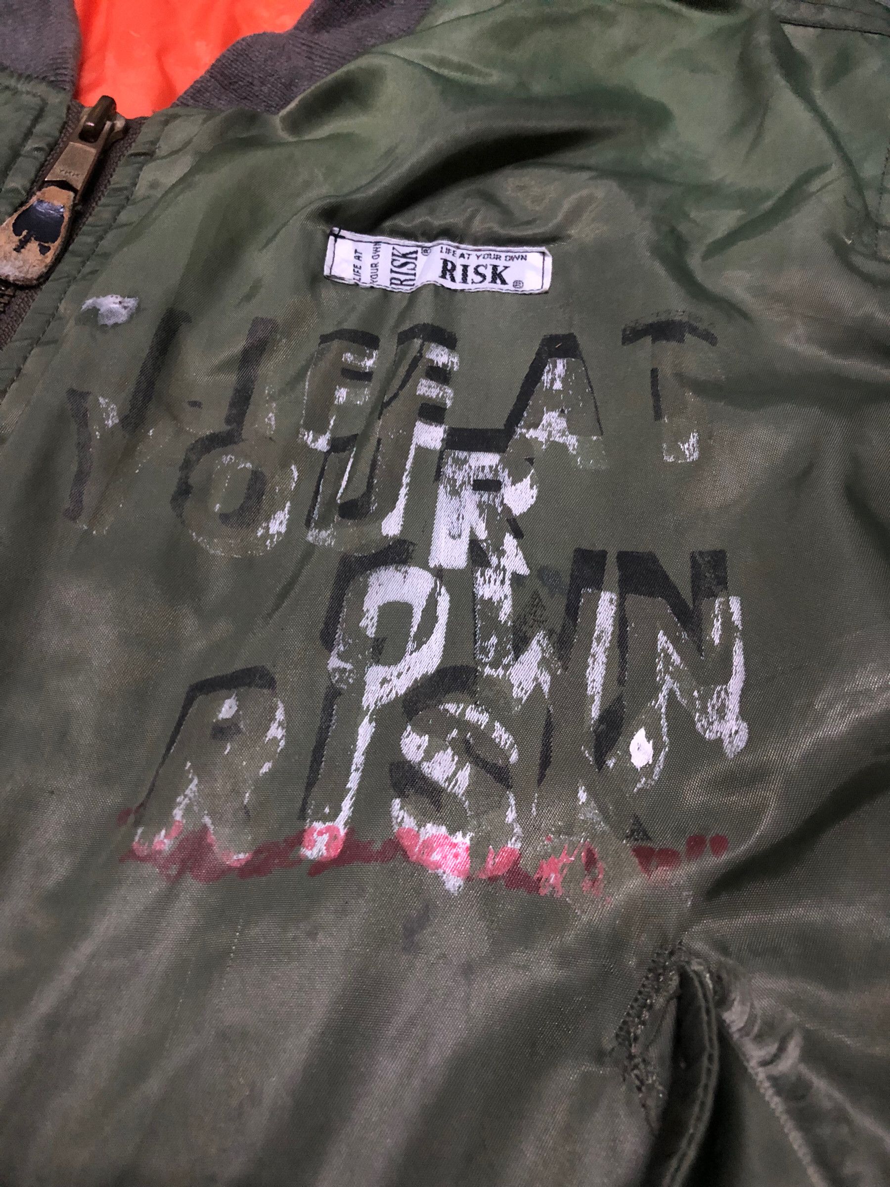 A.F.F.A. × Undercover 🔥RISK Custom MA-1 Flight Jacket AFFA Hiroshi Fujiwara Size US L / EU 52-54 / 3 - 5 Thumbnail