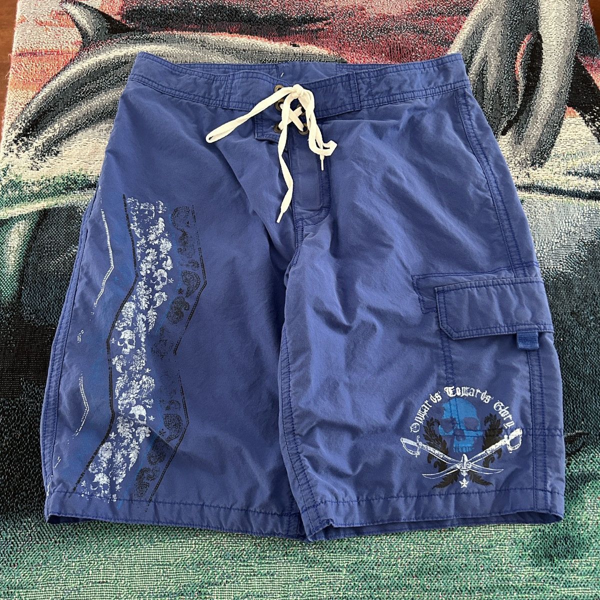 Lost Enterprises × Vintage Vintage Flames Board Shorts LOST