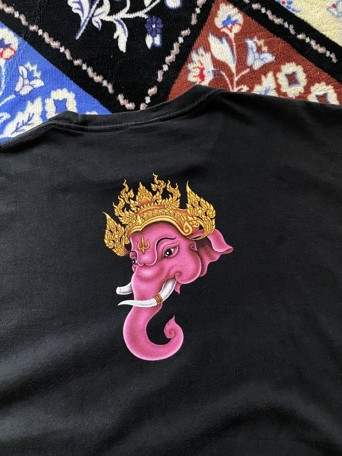 Vintage RARE Ganesha Hinduism Tshirt Size US XL / EU 56 / 4 - 4 Thumbnail