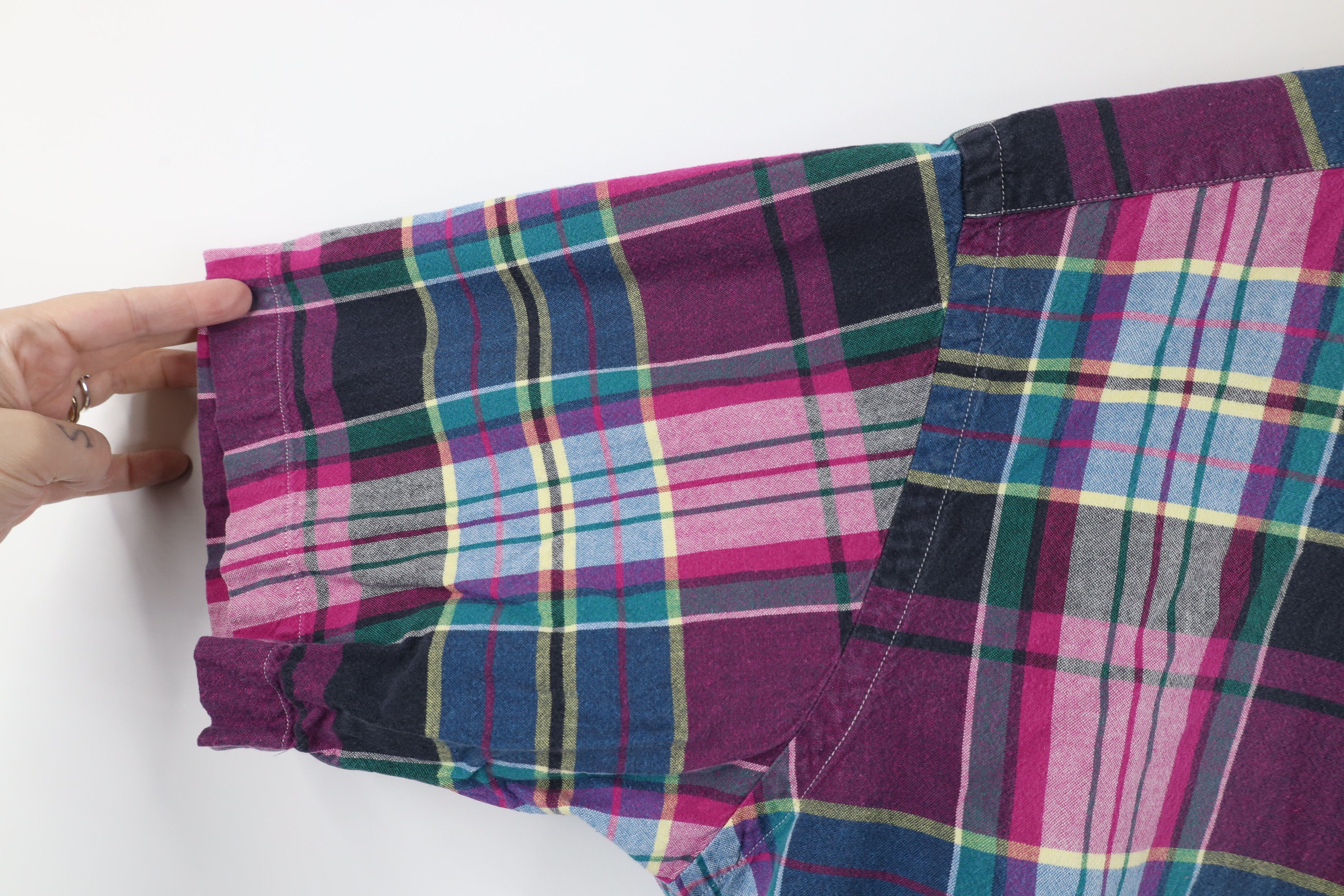 Polo Ralph Lauren Vintage 90s Ralph Lauren Plaid Short Sleeve Button Shirt Size US L / EU 52-54 / 3 - 5 Thumbnail
