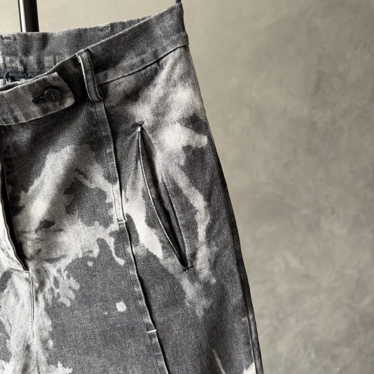 Masnada Masnada Womens Gray Tie Dye Pants Size 28" / US 6 / IT 42 - 5 Thumbnail