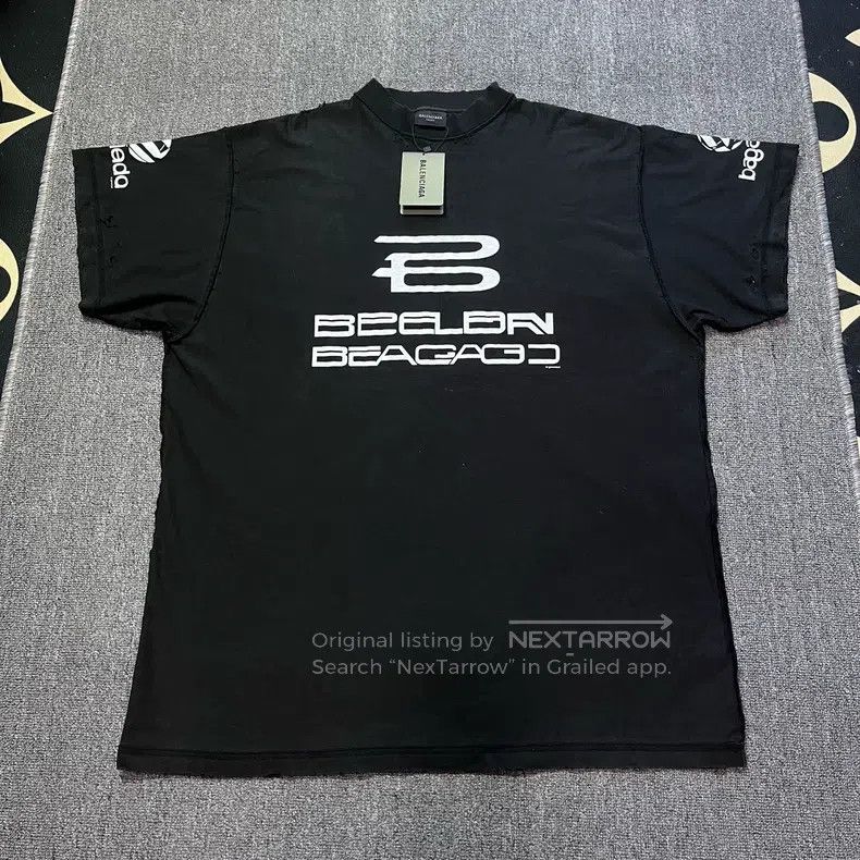 Balenciaga Balenciaga Logo Letter Print Round Neck Short Sleeve T-Shi Size US S / EU 44-46 / 1 - 1 Thumbnail