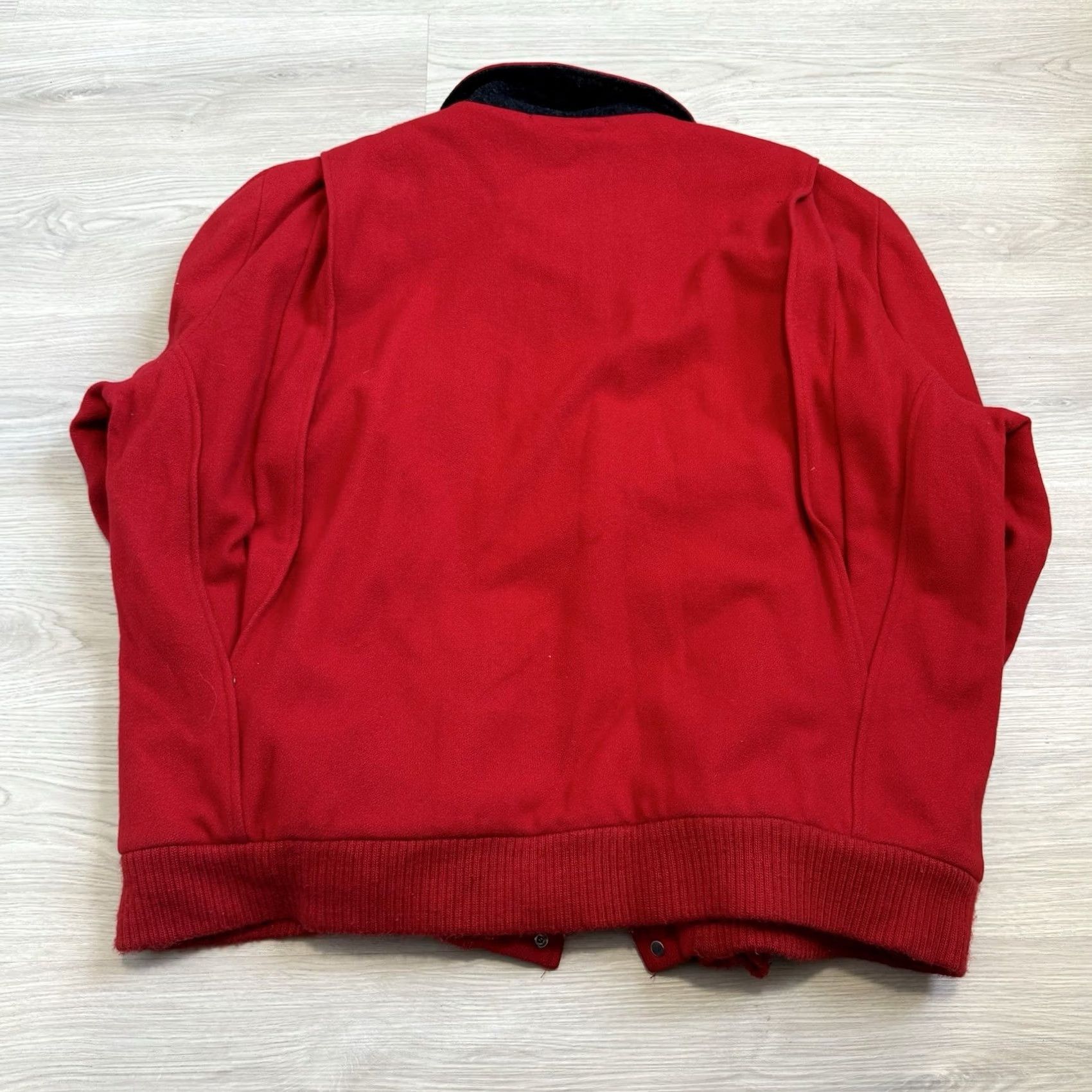 Vintage VINTAGE Woolrich Jacket Red Wool Plaid Lined Bomber Coat Union Made In USA XL Mens Bomber Jacket Size US XL / EU 56 / 4 - 7 Thumbnail