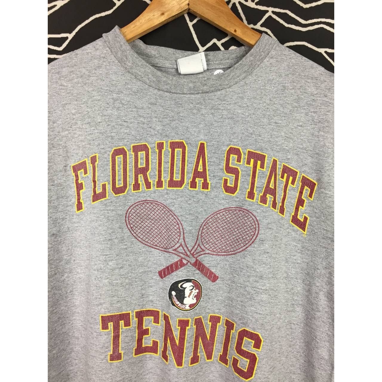 Champion × Vintage Vtg Champion Florida State Seminoles Tennis Spell Out Tee Size US M / EU 48-50 / 2 - 3 Thumbnail
