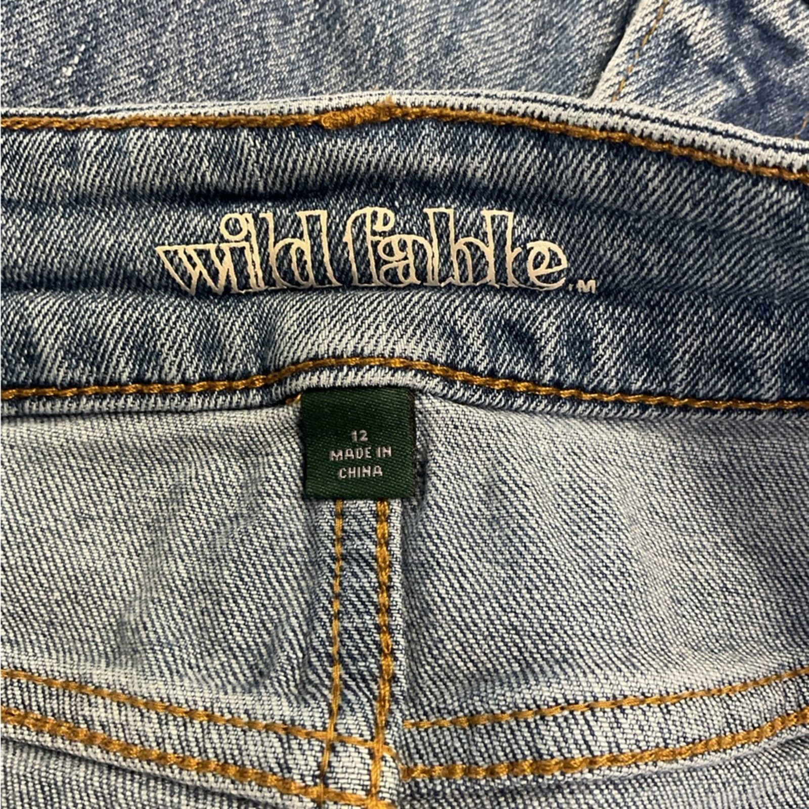 Vintage Wild Fable Women's Denim Skirt Size 34" / US 12 / IT 48 - 3 Thumbnail