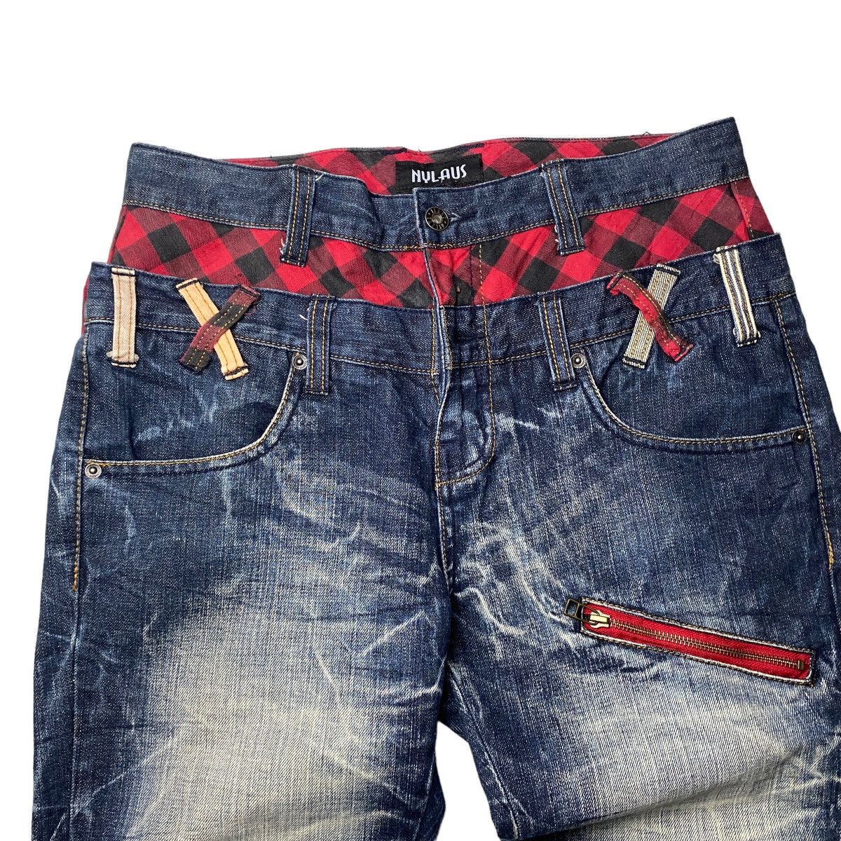 2000's Nylaus Double Waist Seawash Shorts