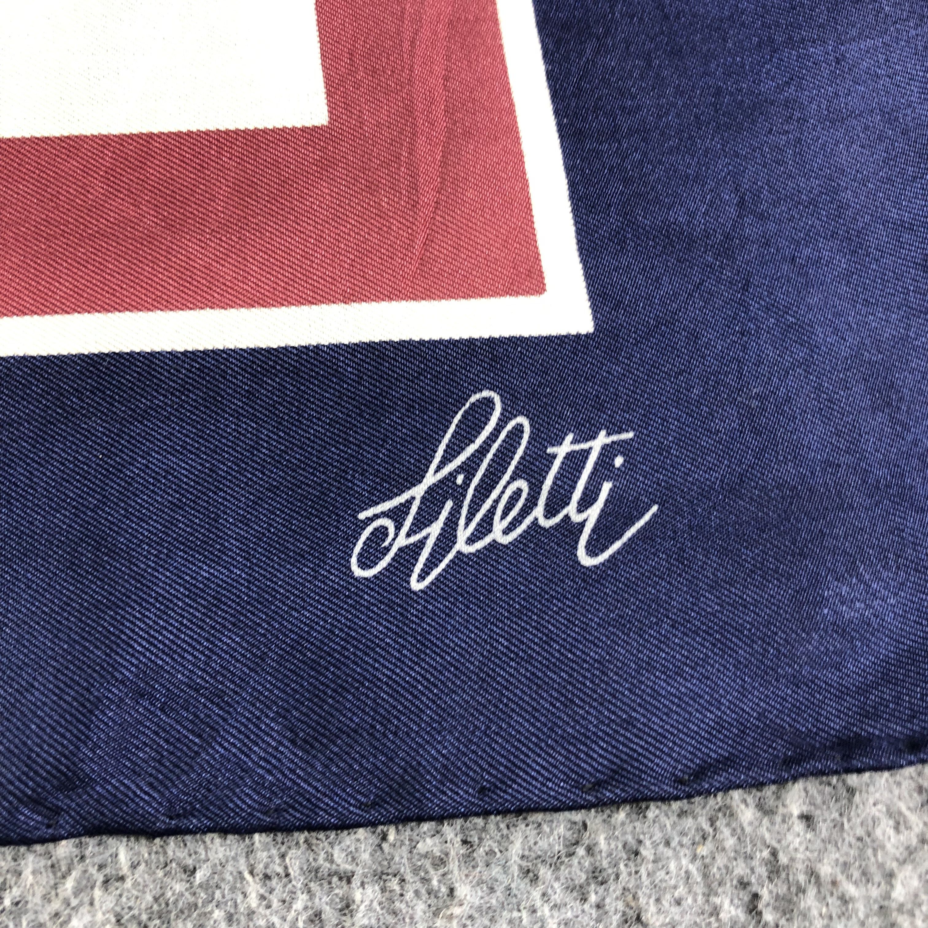 Japanese Brand Liletti Luxury Design Hand Rolled Silk Scarf M510 Size ONE SIZE - 3 Thumbnail