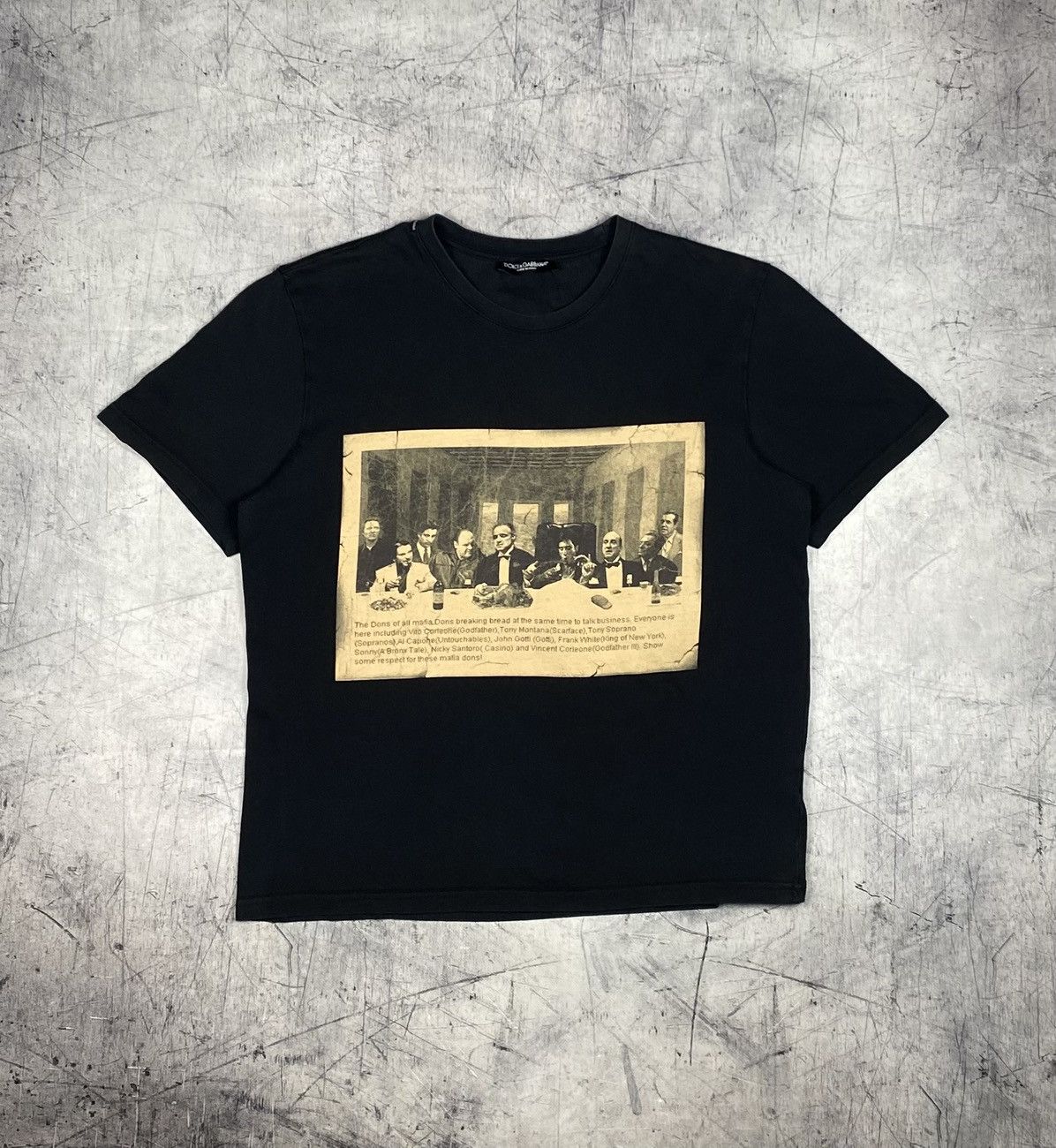 Dolce & Gabbana Dolce & Gabbana Mafia Dons Graphic Tee Move Scarface y2k Size US XXL / EU 58 / 5 - 2 Thumbnail