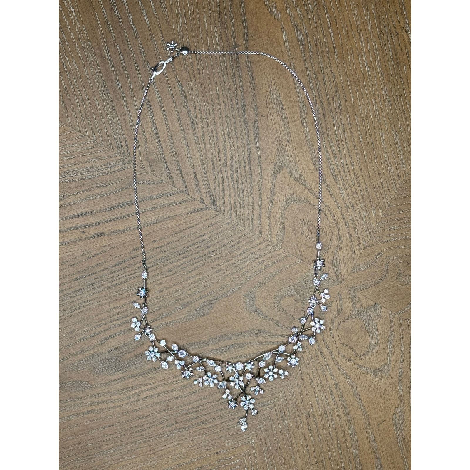 Other Eliot Danori Rhodium-Plated Flower Cubic Zirconia Necklace Size ONE SIZE - 5 Thumbnail
