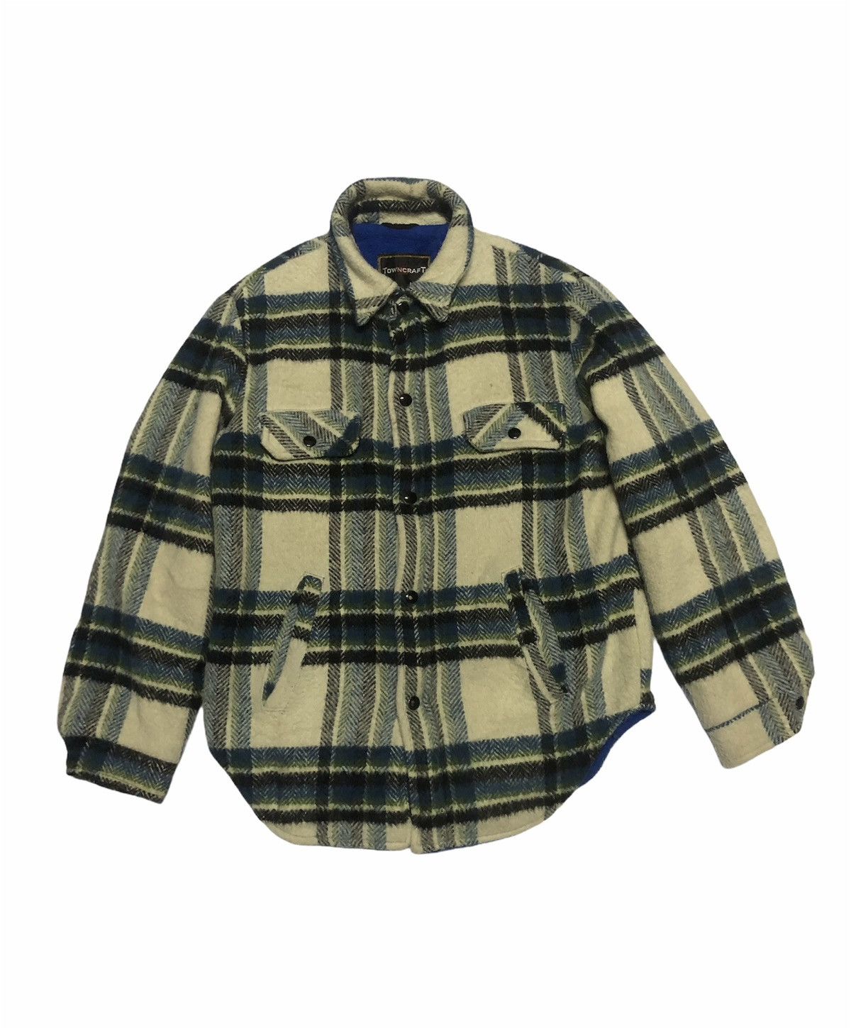 JCPenney × Vintage WINTER VINTAGE 70’s PENNYS TARTAN FLANNEL THICK Size US M / EU 48-50 / 2 - 1 Thumbnail