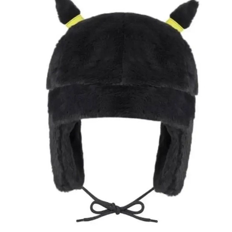 Japanese Brand Y2K Anime Black Umbreon Ushanka Autumn Winter Warm Hat Size ONE SIZE - 3 Thumbnail